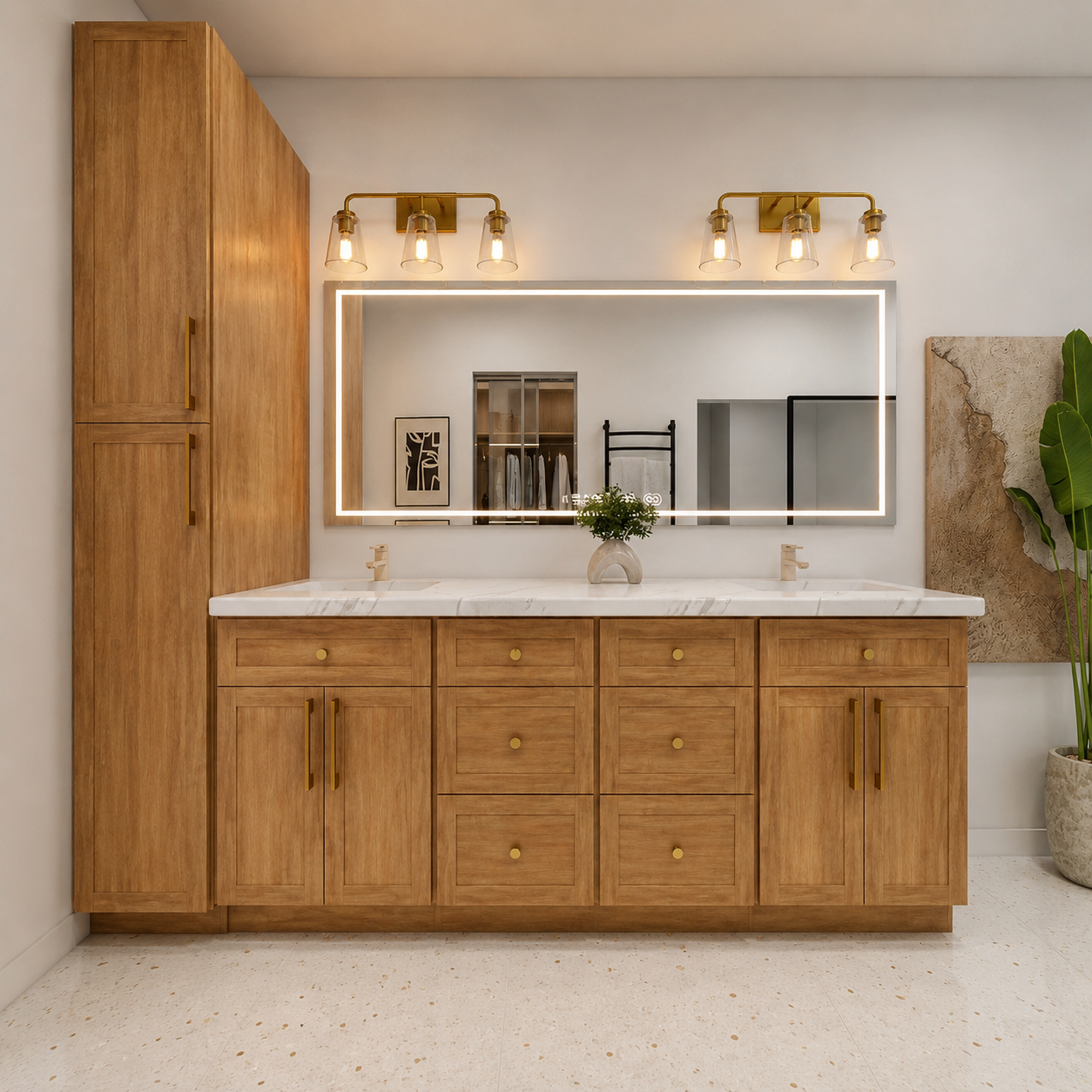 Guest bathroom, second angle —
Traditional package