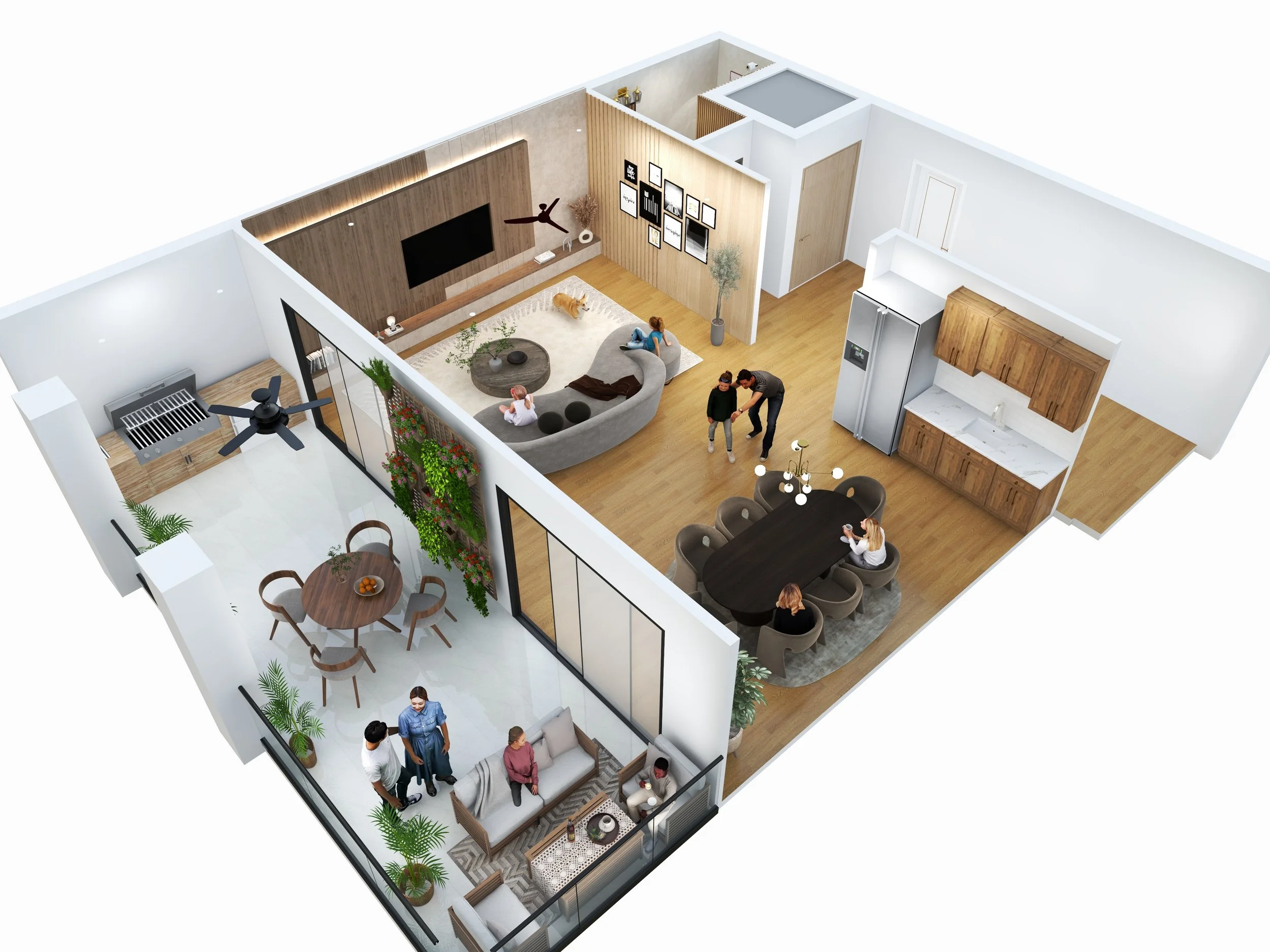 Harbour Pointe North floor plan,
bonus/flex space layout