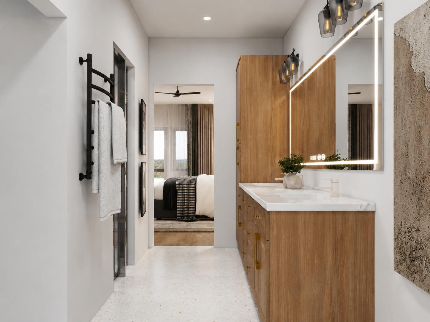 Guest bathroom, third angle —
Traditional package