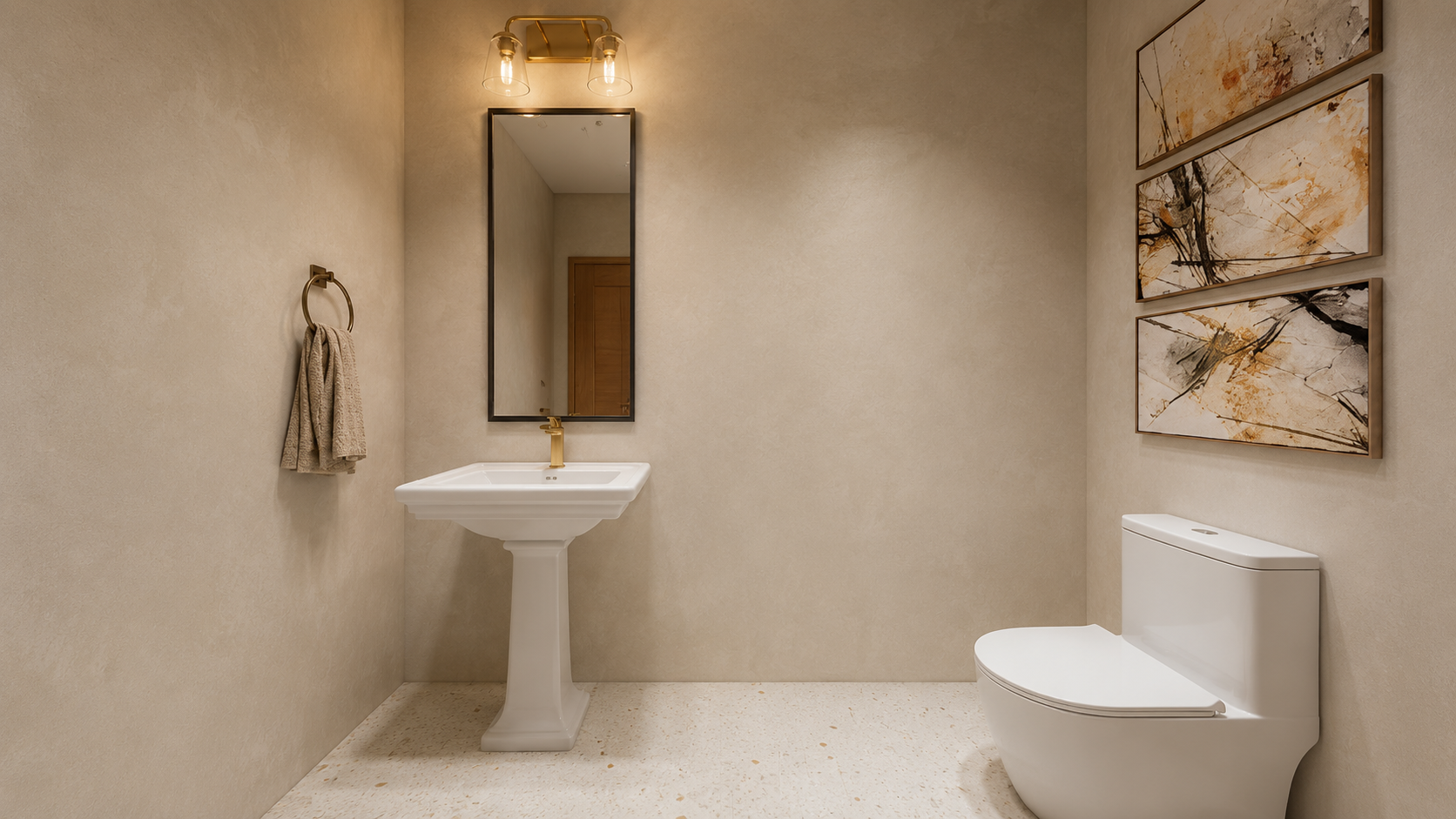 Bonus space powder room