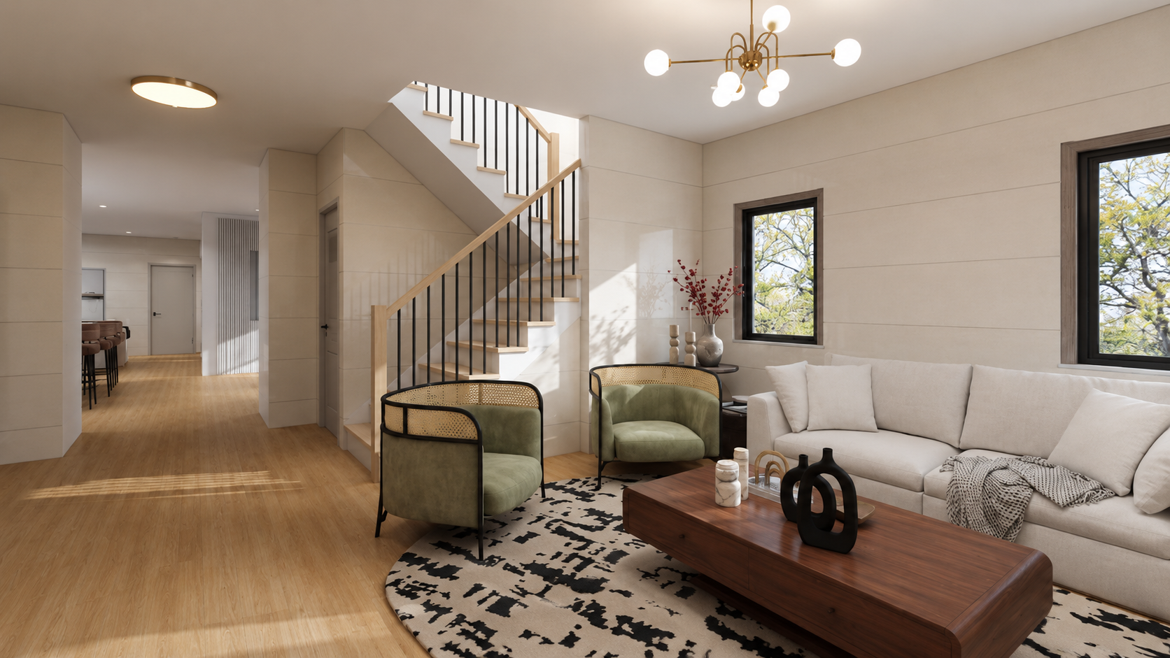 Living Room — Traditional package,
Harbour Pointe North