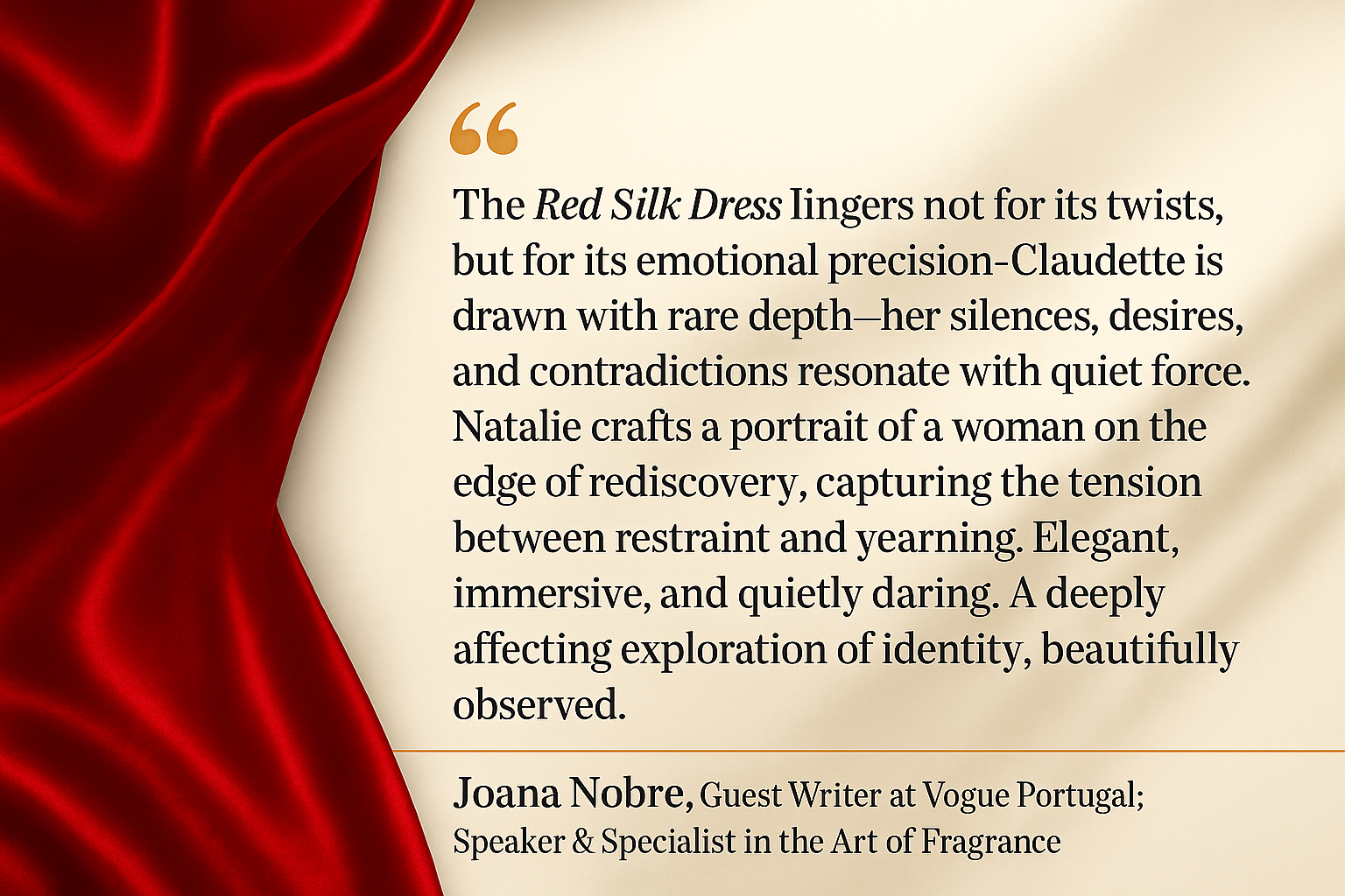Joana Nobre Endorsement for The Red Silk Dress from Vogue Portugal Guest Writer.png