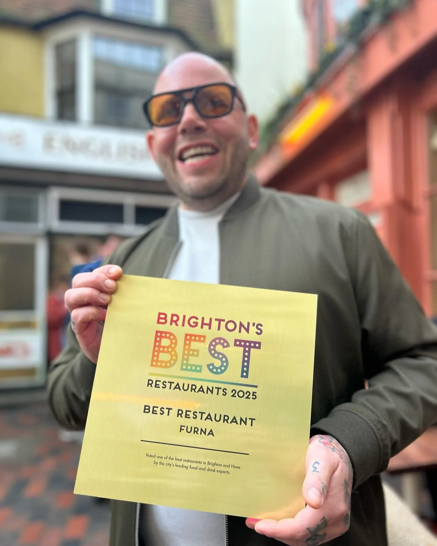 A lovely time was had last night @brightonsbestrestaurants at @dishoompermitroom . A genuine celebration of all that is great about the Brighton restaurant scene. It was really great to see everyone and to see so many of our favourites get the recogn