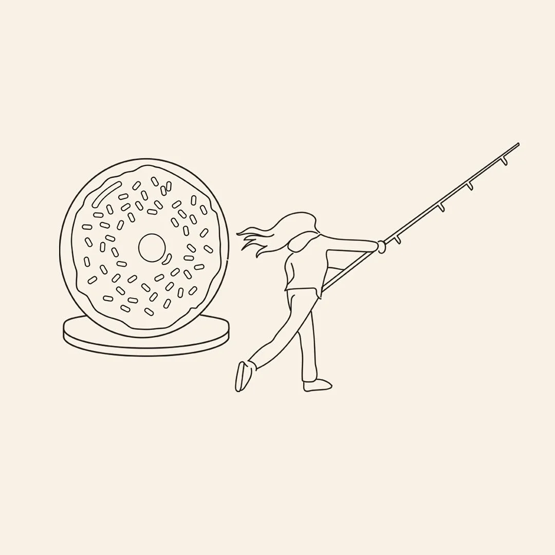 Fishing by the doughnut and an unsuspecting victim of a local flying sky pirate.
 
A couple of new Brighton (Hove)- centric, line illustrations on the theme of simple pleasures. These have recently been beautifully reinterpreted by sign writer @abbia