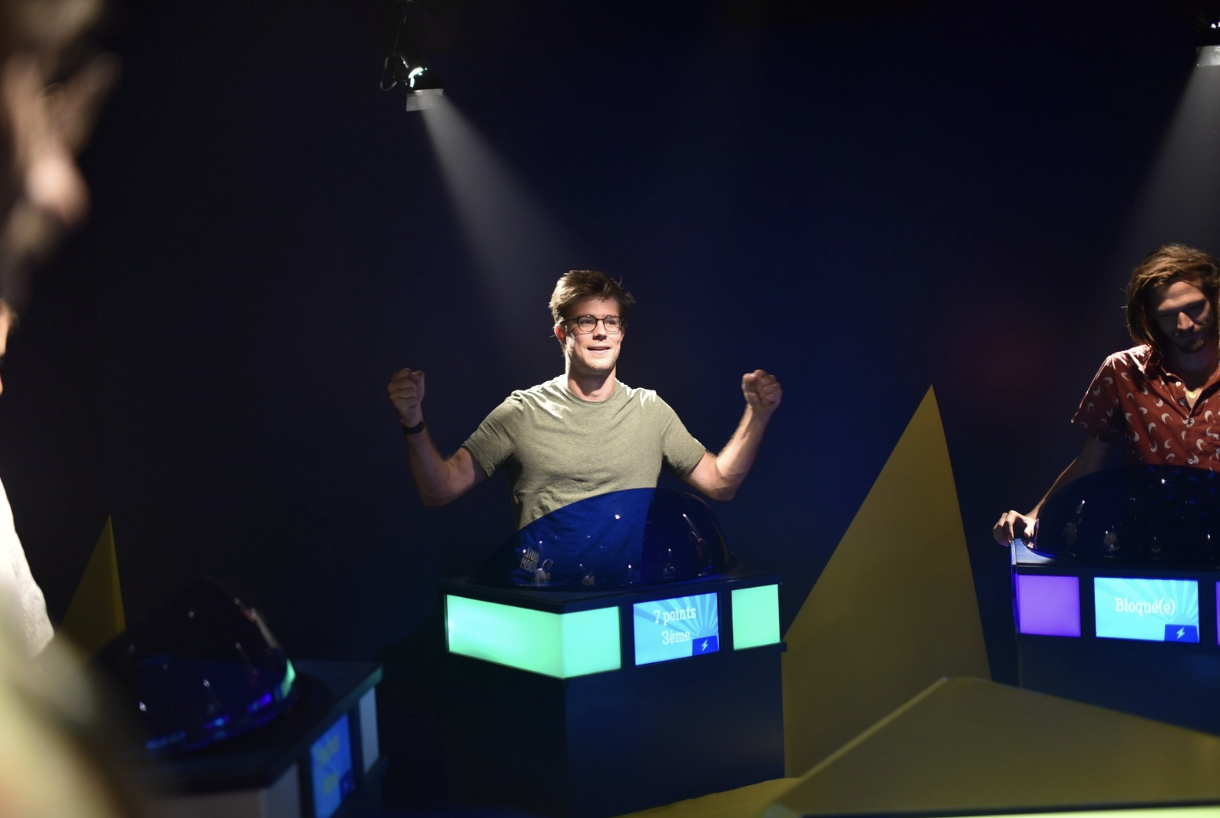  Quiz Show. 
Our quiz show is an immersive, TV game show–style quiz experience where guests compete in teams using real buzzers, lights, sound effects, and interactive rounds.
  120pp AED. 
 
Popular Searches: Top Picks,
Popular Searches: New In,
Pop