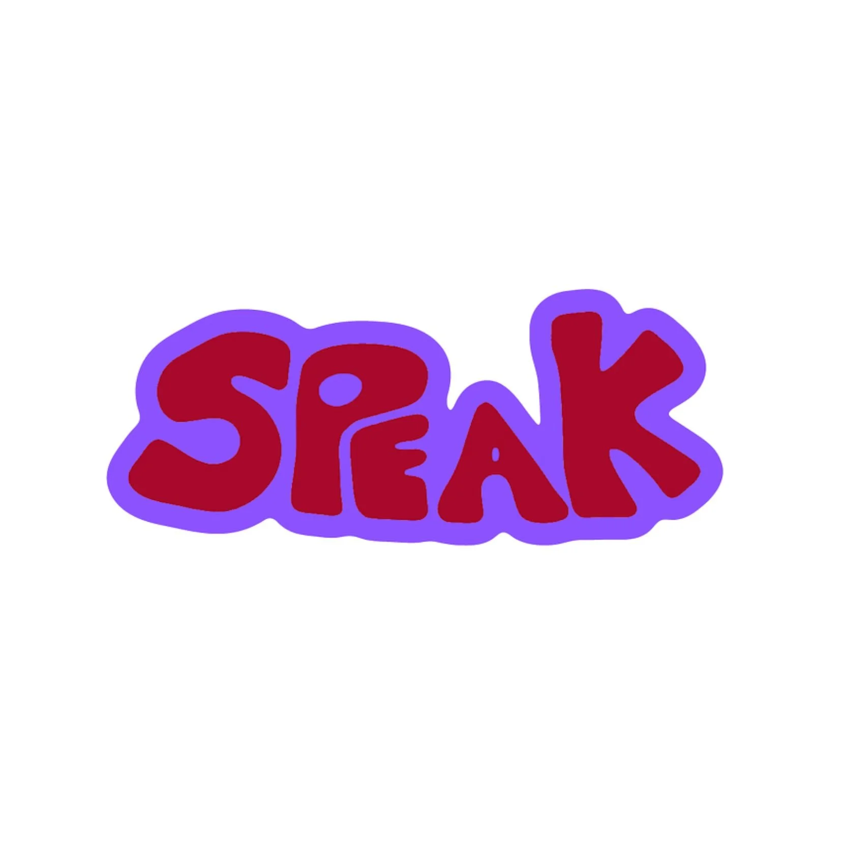 Speak 3" Sticker