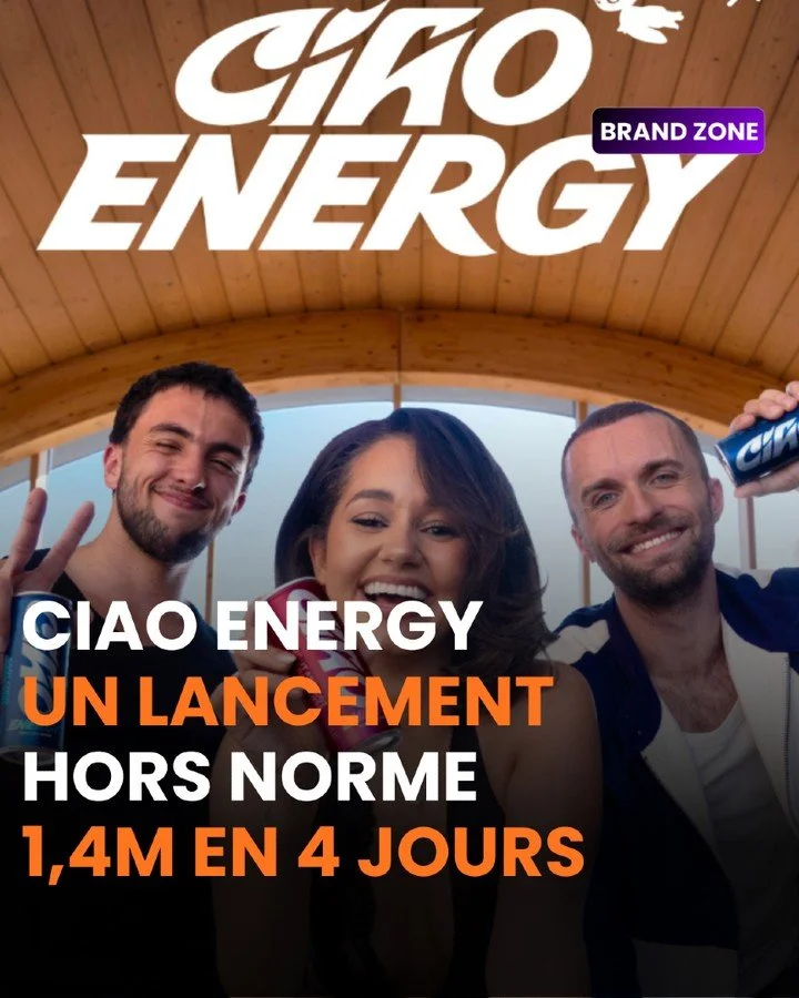 CIAO ENERGY N&rsquo;A PAS SEULEMENT FAIT UN LANCEMENT. LA MARQUE A CR&Eacute;&Eacute; UN RUSH.

Selon Olivier Dauvers, Ciao Energy, la boisson lanc&eacute;e par Squeezie, L&eacute;na Situations et Inoxtag chez Carrefour, aurait g&eacute;n&eacute;r&ea