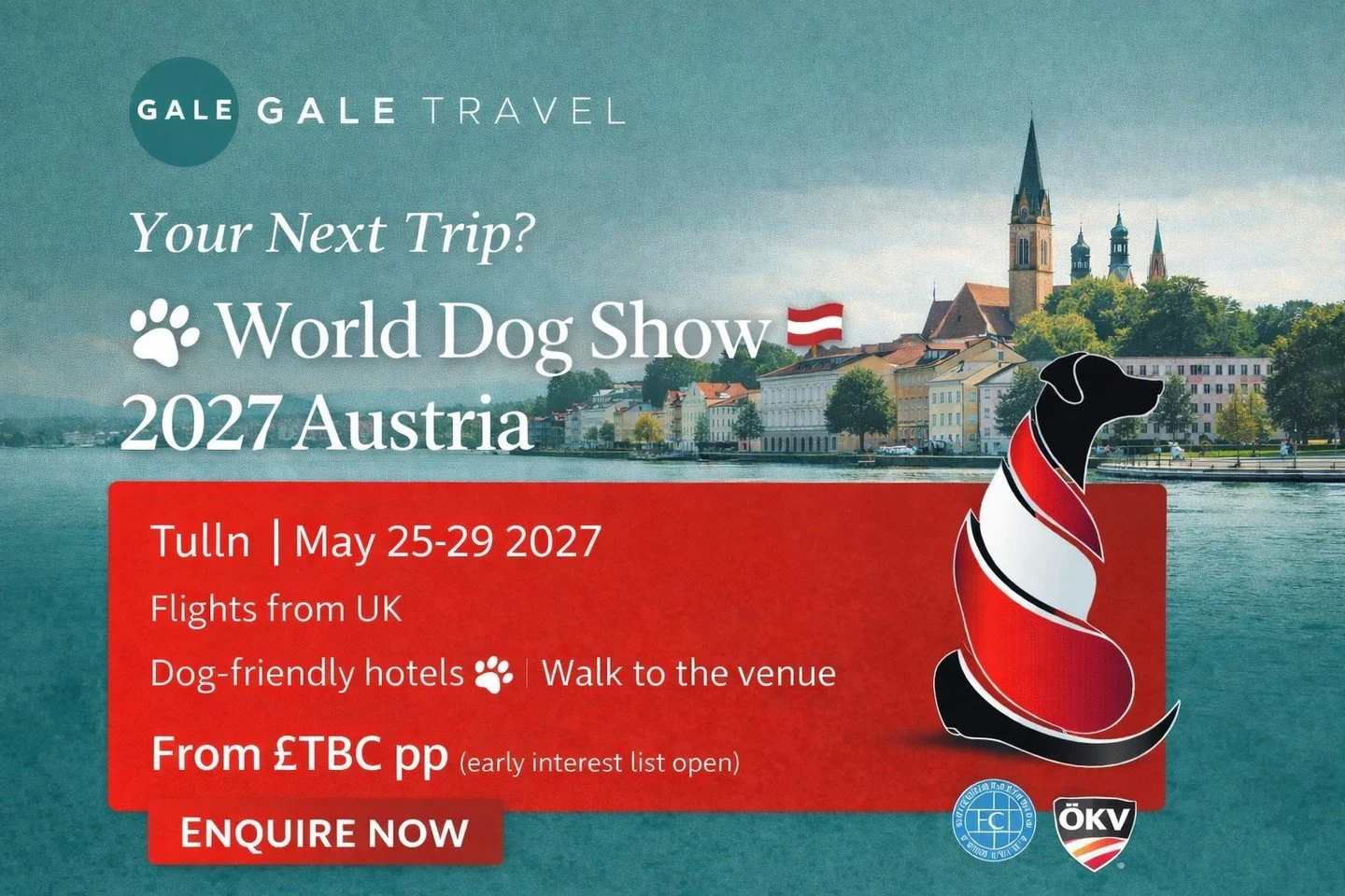 🐶 𝗪𝗢𝗥𝗟𝗗 𝗗𝗢𝗚 𝗦𝗛𝗢𝗪 𝟮𝟬𝟮𝟳 &ndash; 𝗔𝗨𝗦𝗧𝗥𝗜𝗔 🇦🇹

𝗜𝗺𝗮𝗴𝗶𝗻𝗲 𝘁𝗵𝗶𝘀&hellip;
𝗬𝗼𝘂, 𝘆𝗼𝘂𝗿 𝗱𝗼𝗴𝘀, 𝗮𝗻𝗱 𝘆𝗼𝘂𝗿 𝗱𝗼𝗴 𝘀𝗵𝗼𝘄 𝗳𝗿𝗶𝗲𝗻𝗱𝘀 𝗵𝗲𝗮𝗱𝗶𝗻𝗴 𝘁𝗼 𝗔𝘂𝘀𝘁𝗿𝗶𝗮 𝗳𝗼𝗿 𝗼𝗻𝗲 𝗼𝗳 𝘁𝗵𝗲 𝗯𝗶𝗴𝗴𝗲𝘀