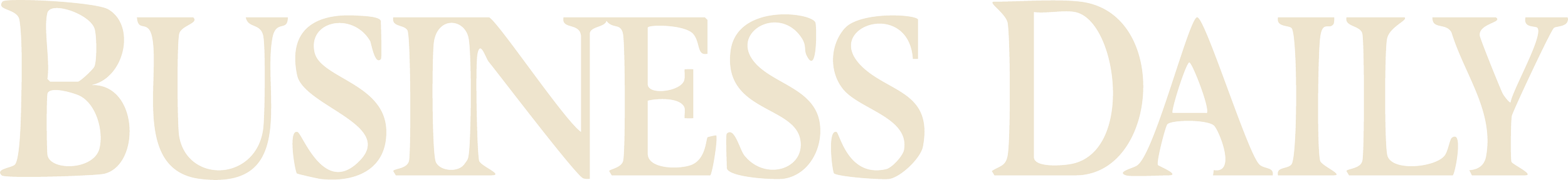 Close-up of the words "BUSINESS DAILY" written in large beige capital letters on a black background