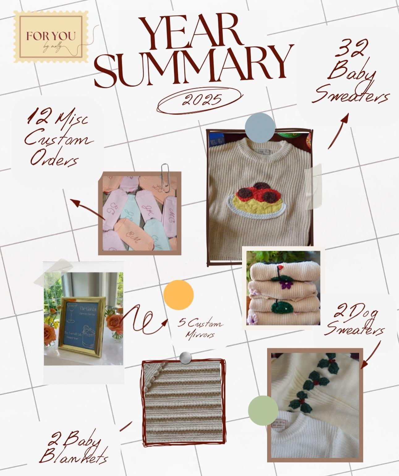 2025&hellip; the year I truly started to take this &ldquo;side hobby&rdquo; seriously, and the year I accomplished so much more than I ever could have expected!! That is all thanks to YOU!! Every word of mouth referral to friends, gifting these sweat