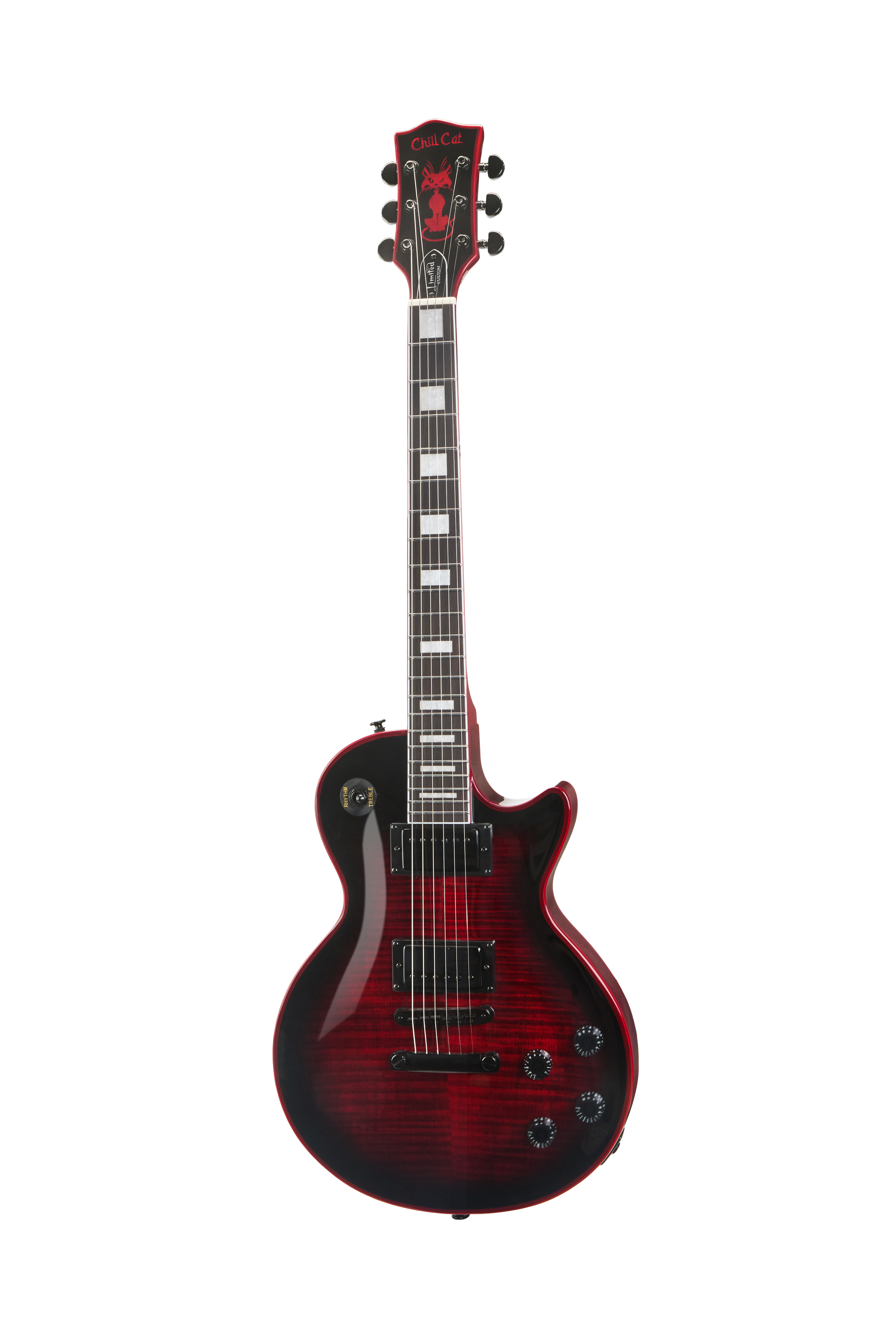 Chill Cat Mod Shop Bat Edition Red Widow Electric Guitar