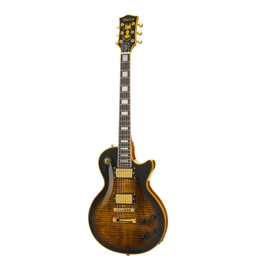 Chill Cat MOD SHOP Collection Bat Edition Yellow Widow Electric Guitar