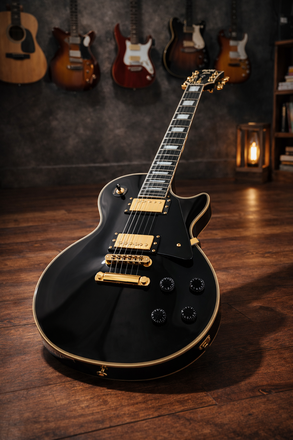 New Chill Cat Limited Custom Vintage Black Beauty with Yellow Bindings Electric Guitar