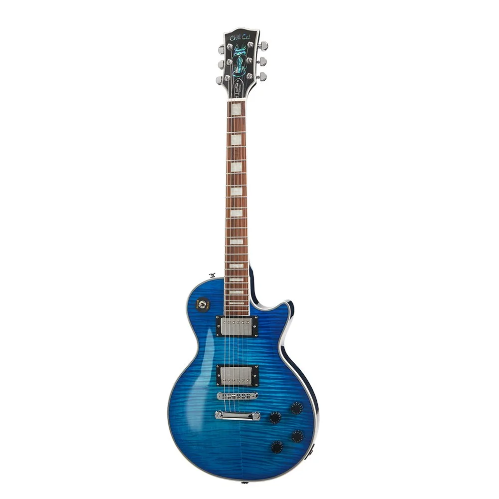 New Chill Cat Limited Custom Ocean Blue Electric Guitar
