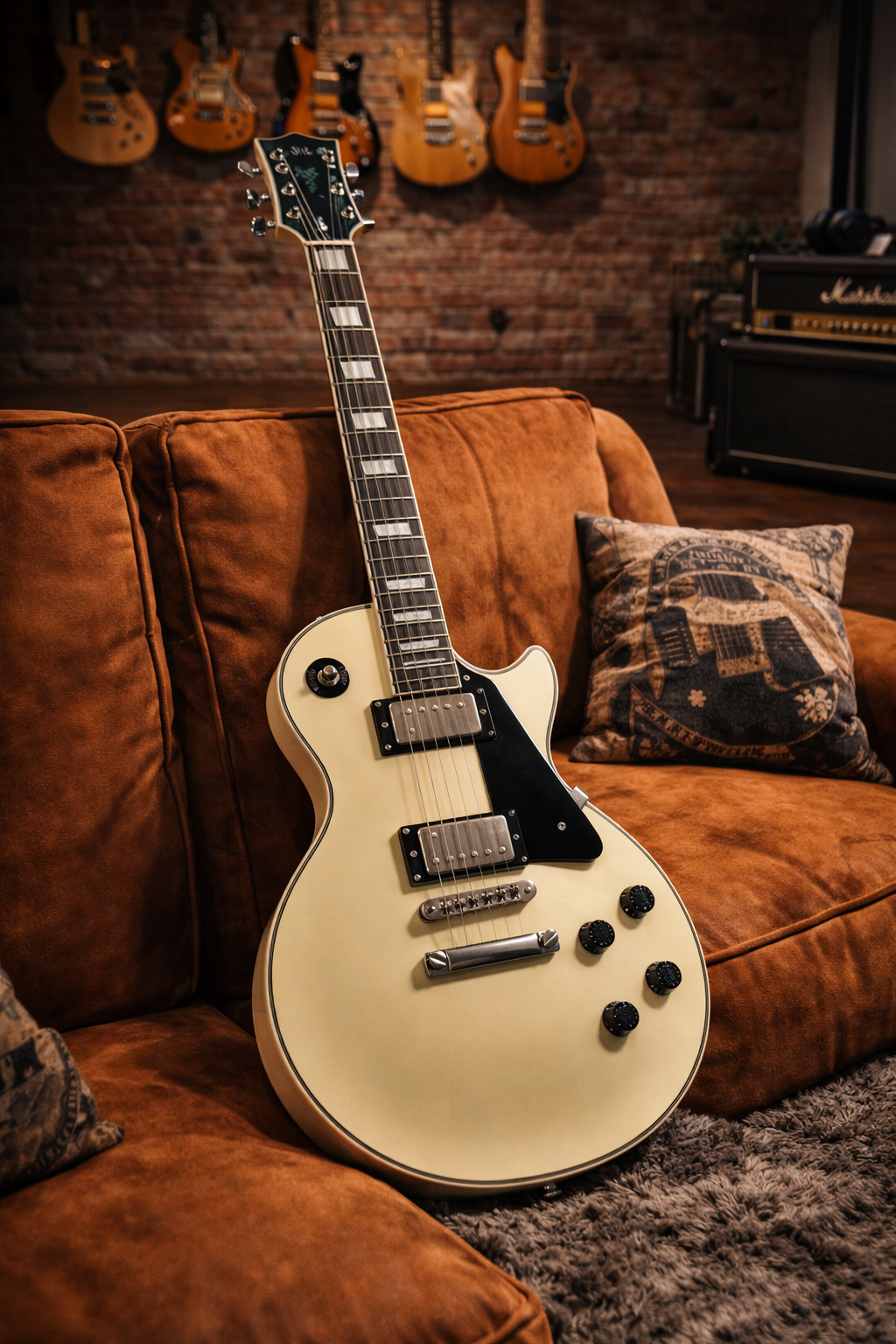 New Chill Cat Limited Custom Creamy Yellow with Yellow Binding Electric Guitar