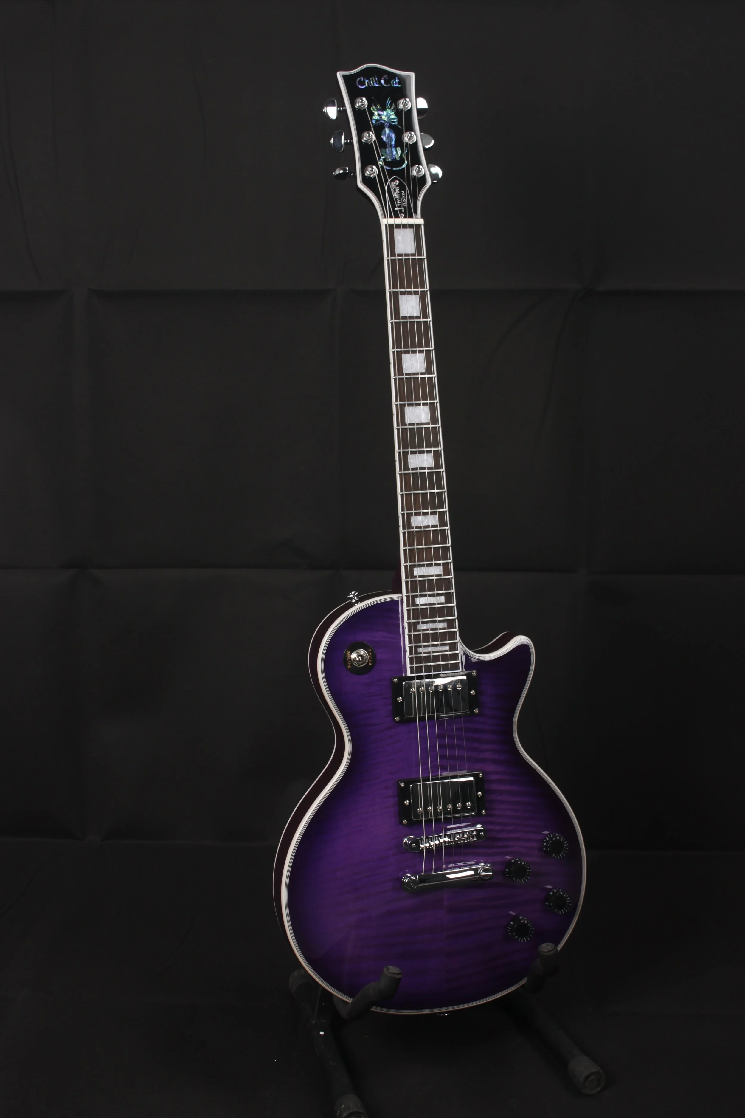 New ChillCat Limited Custom Purple Rain Electric Guitar w Chrome Hardwares