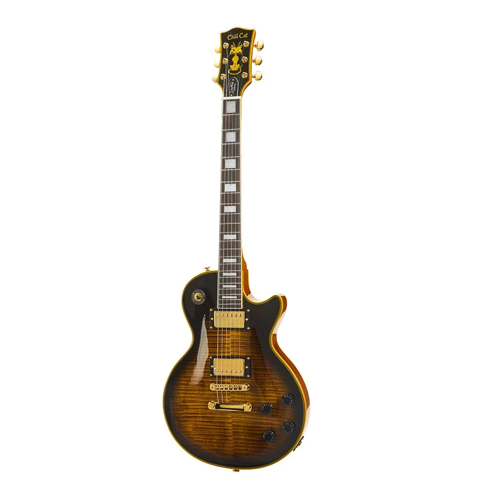New Chill Cat Limited Custom Bat Edition Yellow Widow  Electric Guitar