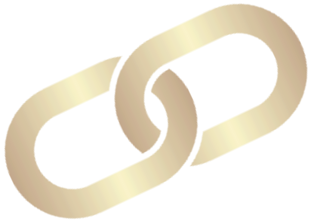 A 3D golden infinity symbol.