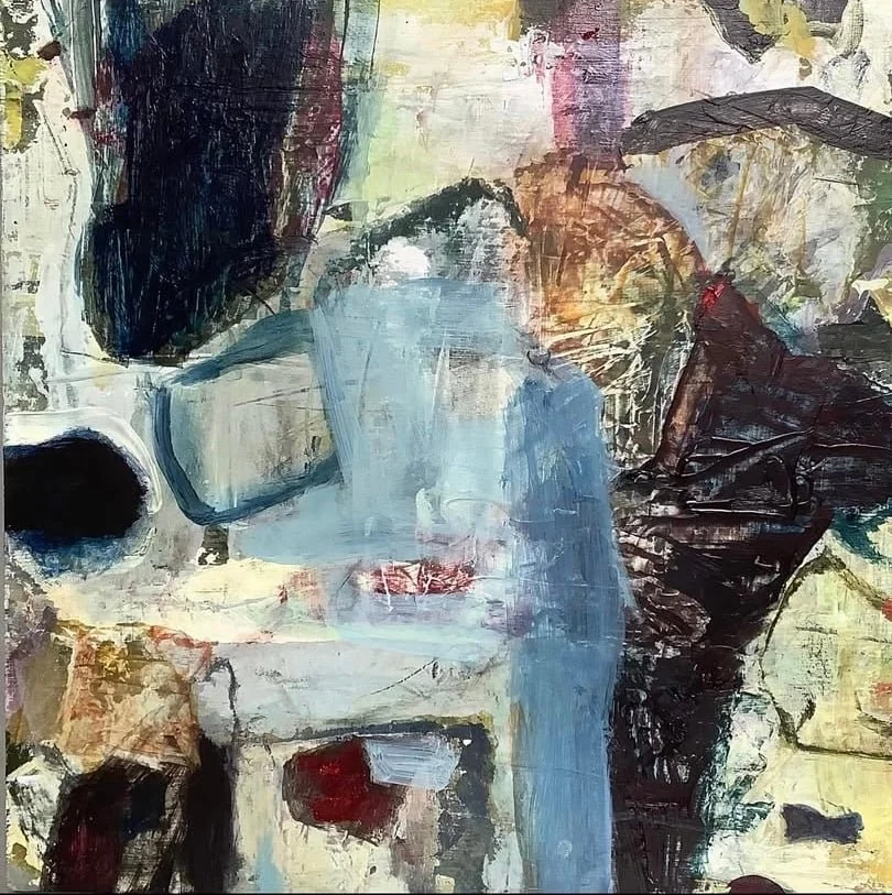 Quiet. 2022 Acrylic on board 31 x31cm