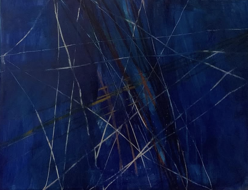 The Birth of Stars. Watercolour, ink and oil pastel on paper 60 x 75cm 1999