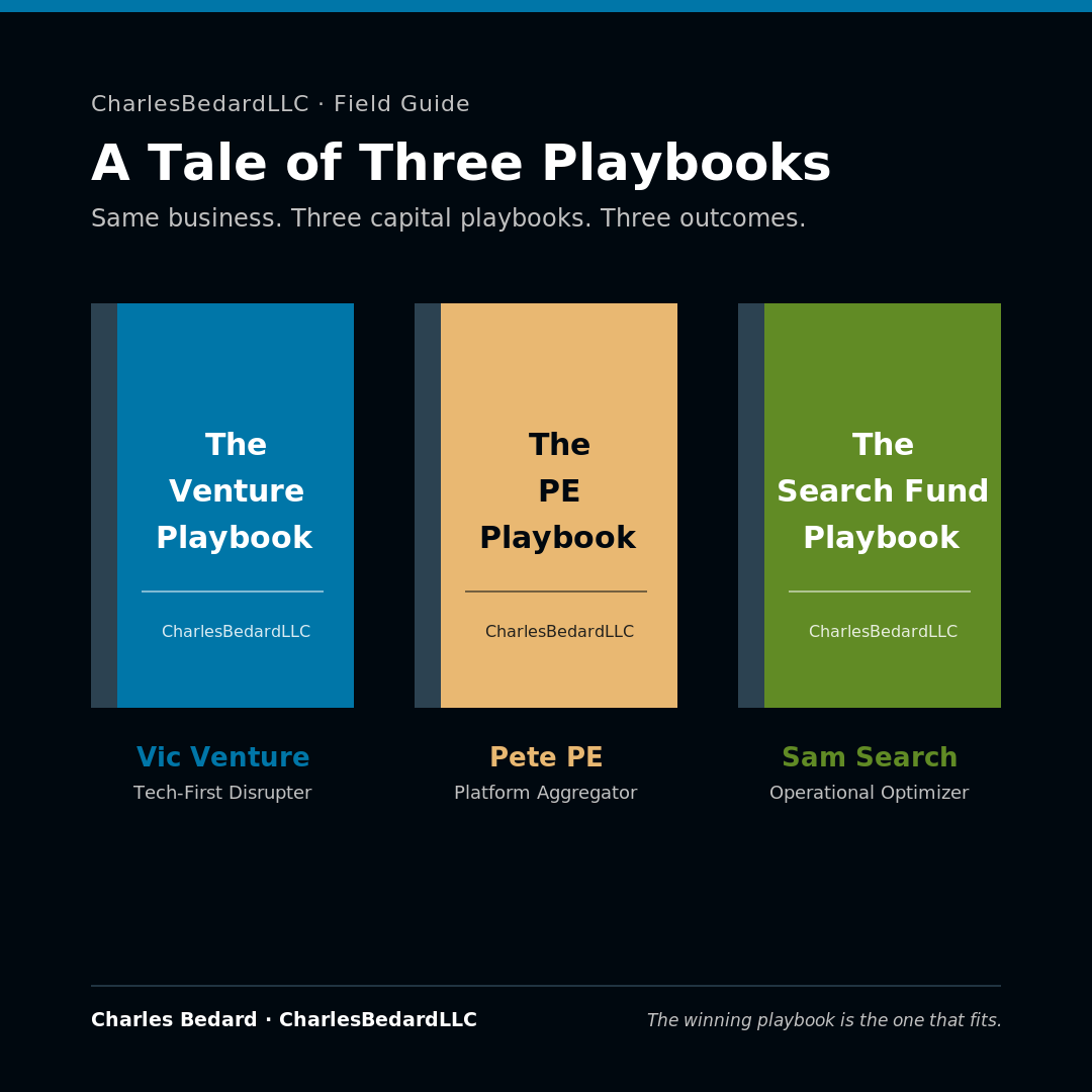 A Tale of Three Playbooks: One Business, $10M in Revenue, Three Very Different Outcomes