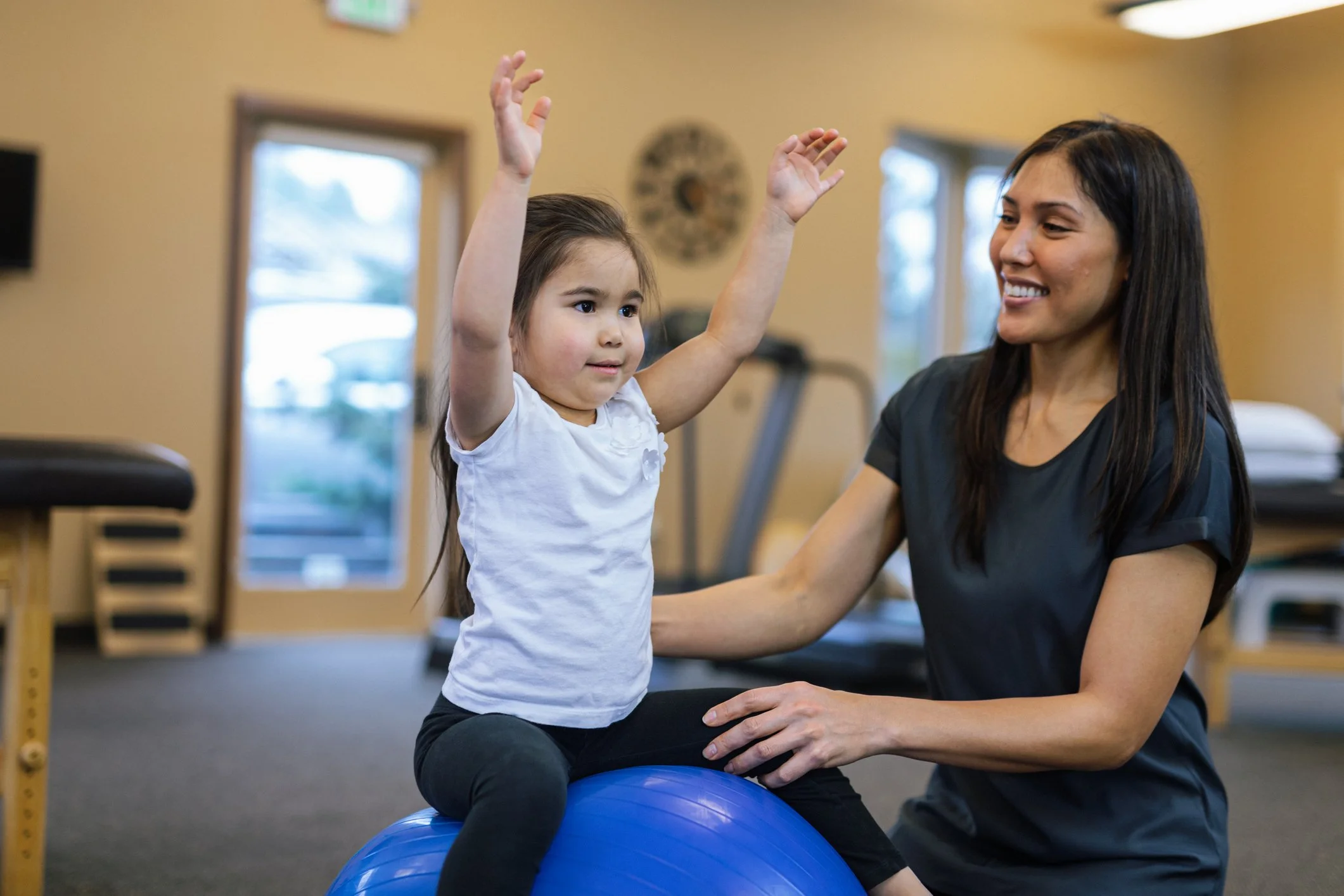 Physical therapy session