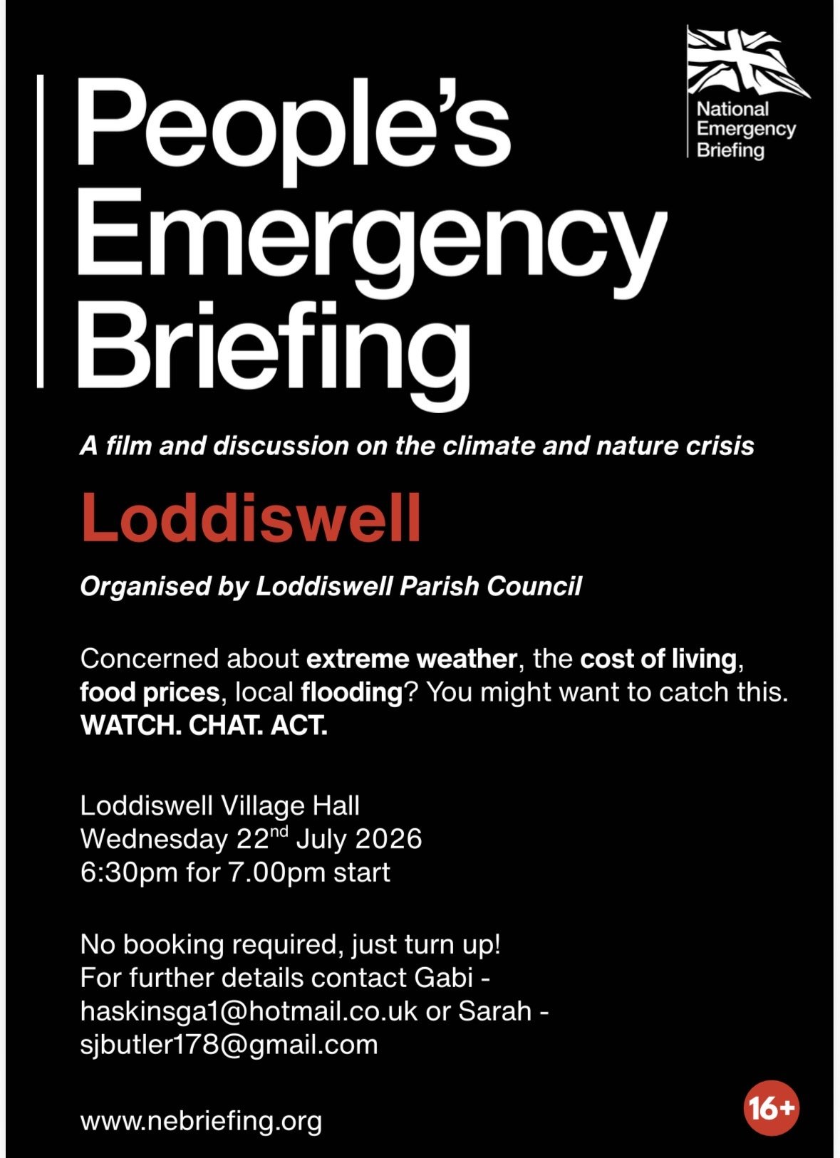 Film: People’s Emergency Briefing Loddiswell Village Hall 22nd July 6.30pm