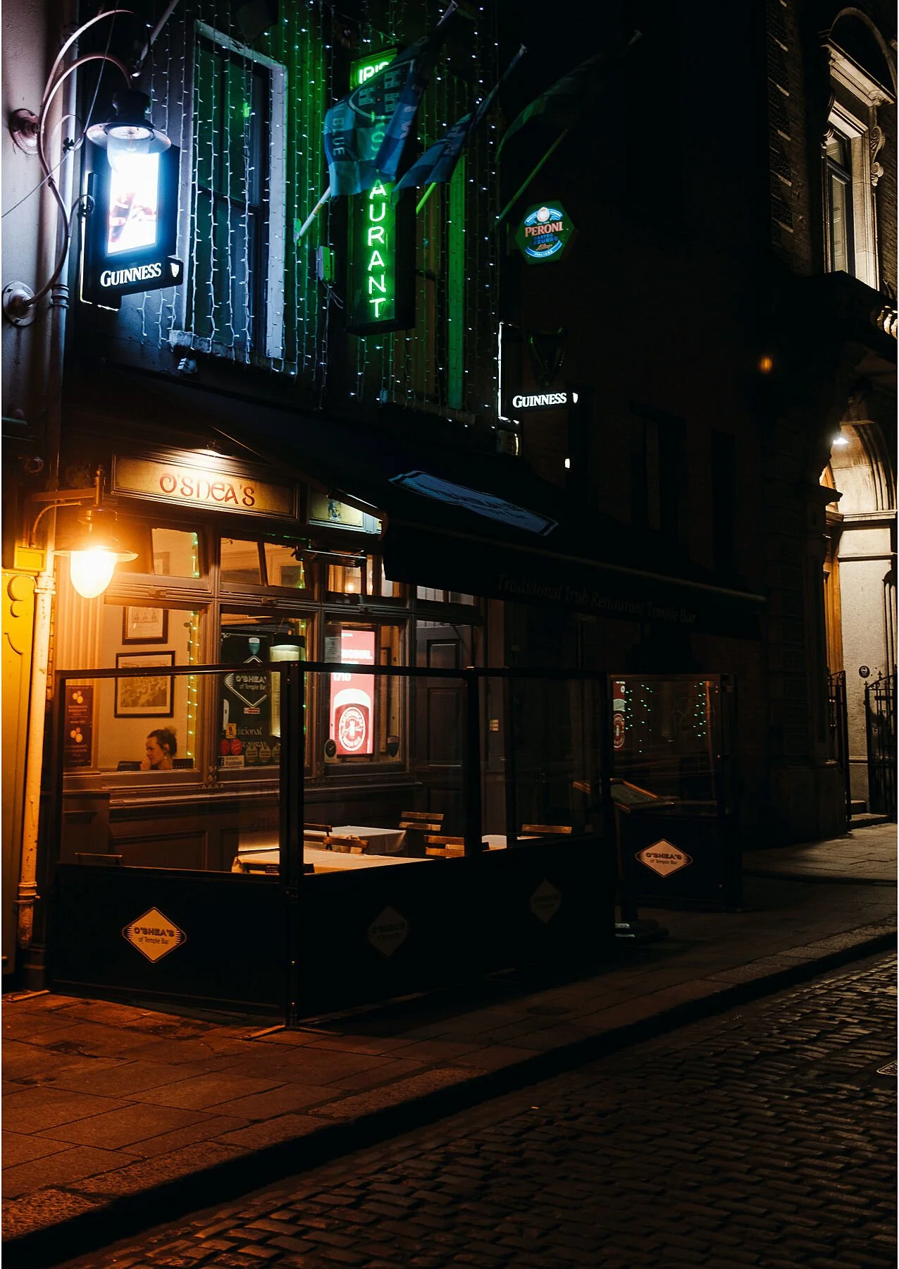 Street Photography Prints O'Sheas Restaurant, Temple Bar, Dublin