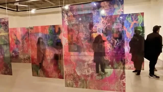 This installation stays so close to my heart! ❤️ It was part of my BFA thesis exhibition, Sentient Spaces, and the installation is titled Mikrokosmos. ✨ From paper to digital and finally print, it was created through experimentation—each elemen