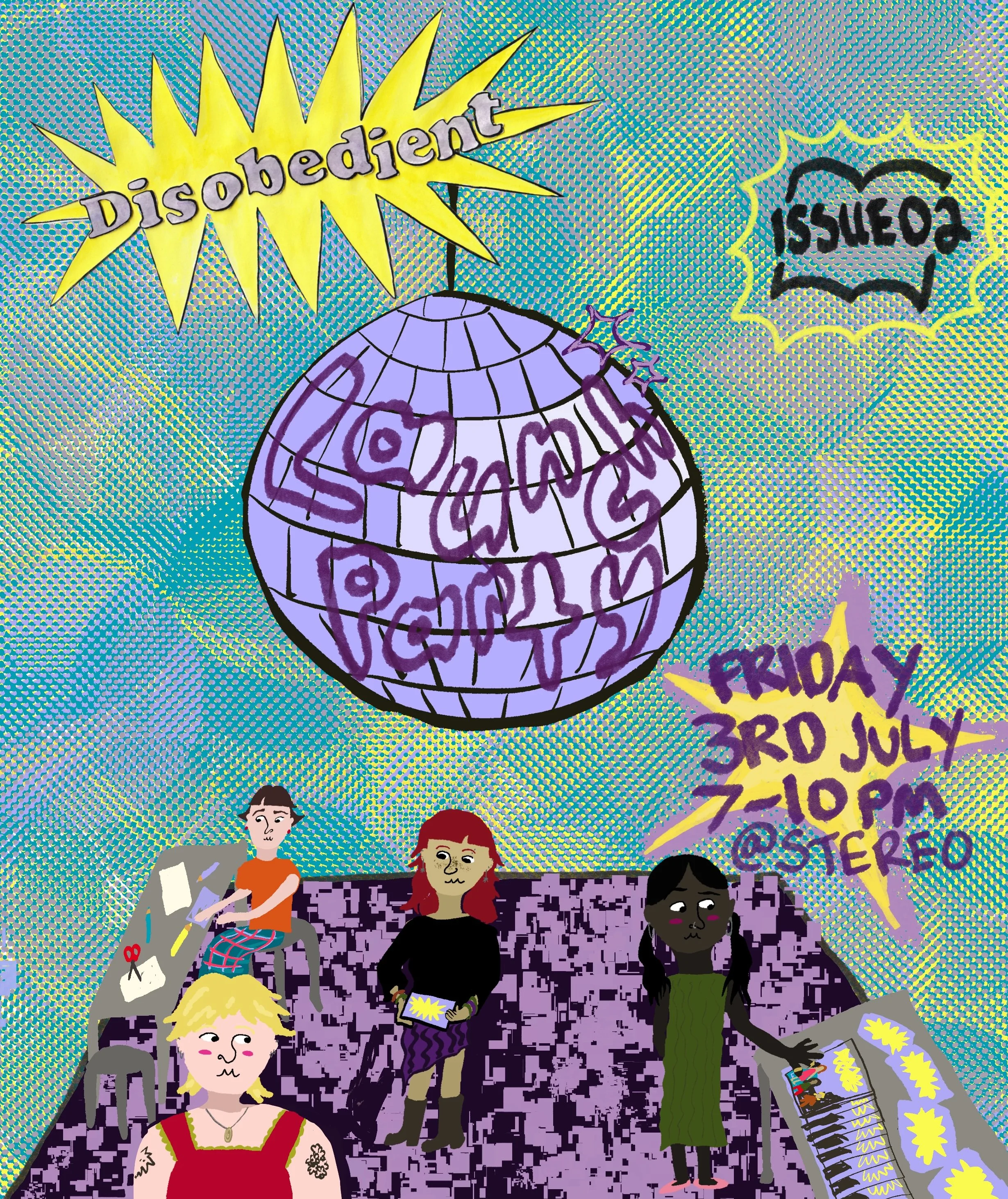 Disobedient Magazine Launch Event Poster