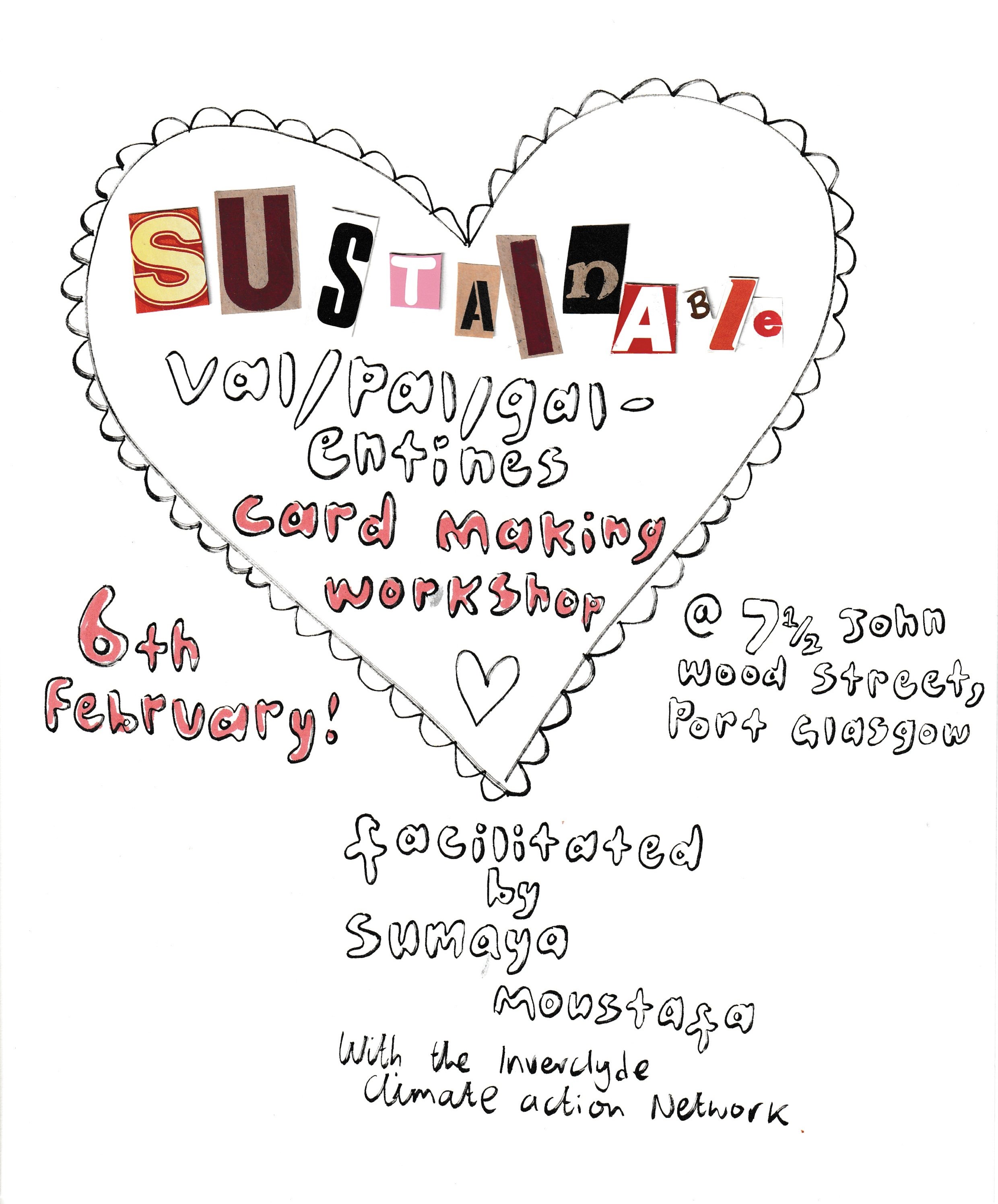 Poster for my Greetings Card Workshop

pen, paper and letters cut outs