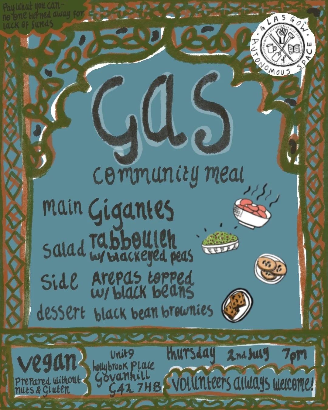 GAS Autonomous Space Community meal poster©