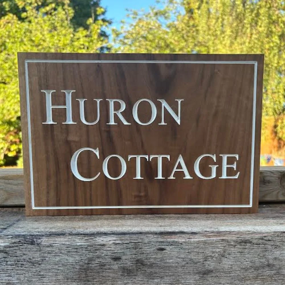 Walnut-Rectangle-Engraved-House-Sign-with-border