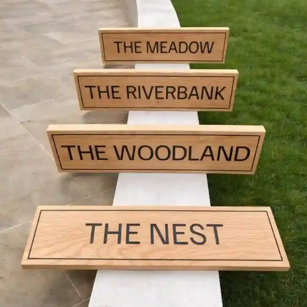 Office Horizontal Engraved Oak Sign - Ernest Cook Trust