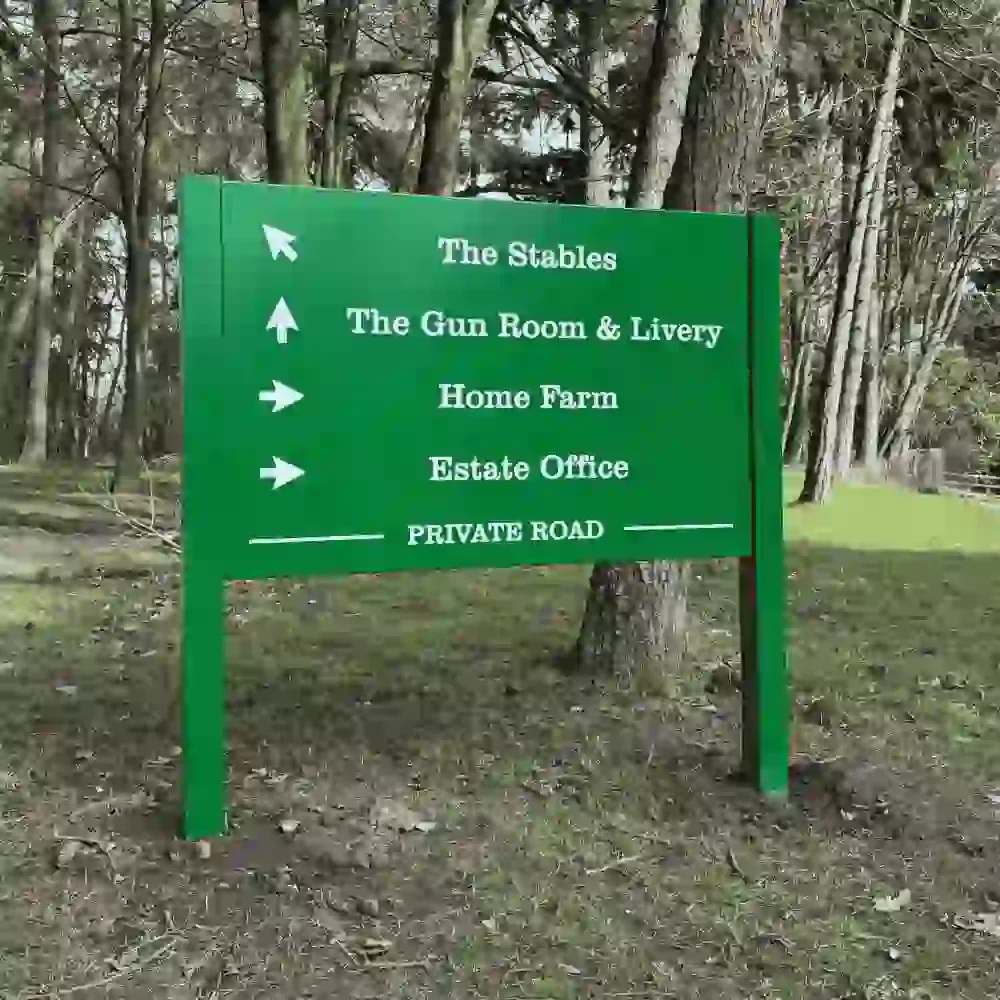 Aluminium Post and Panel Estate Directory Sign