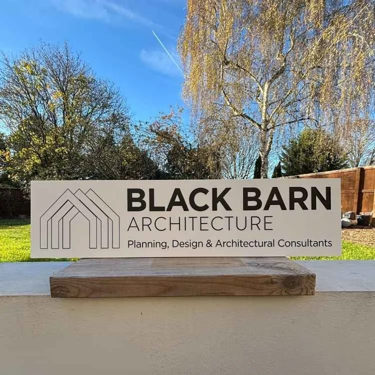 Business Rectangle Engraved Stone Sign