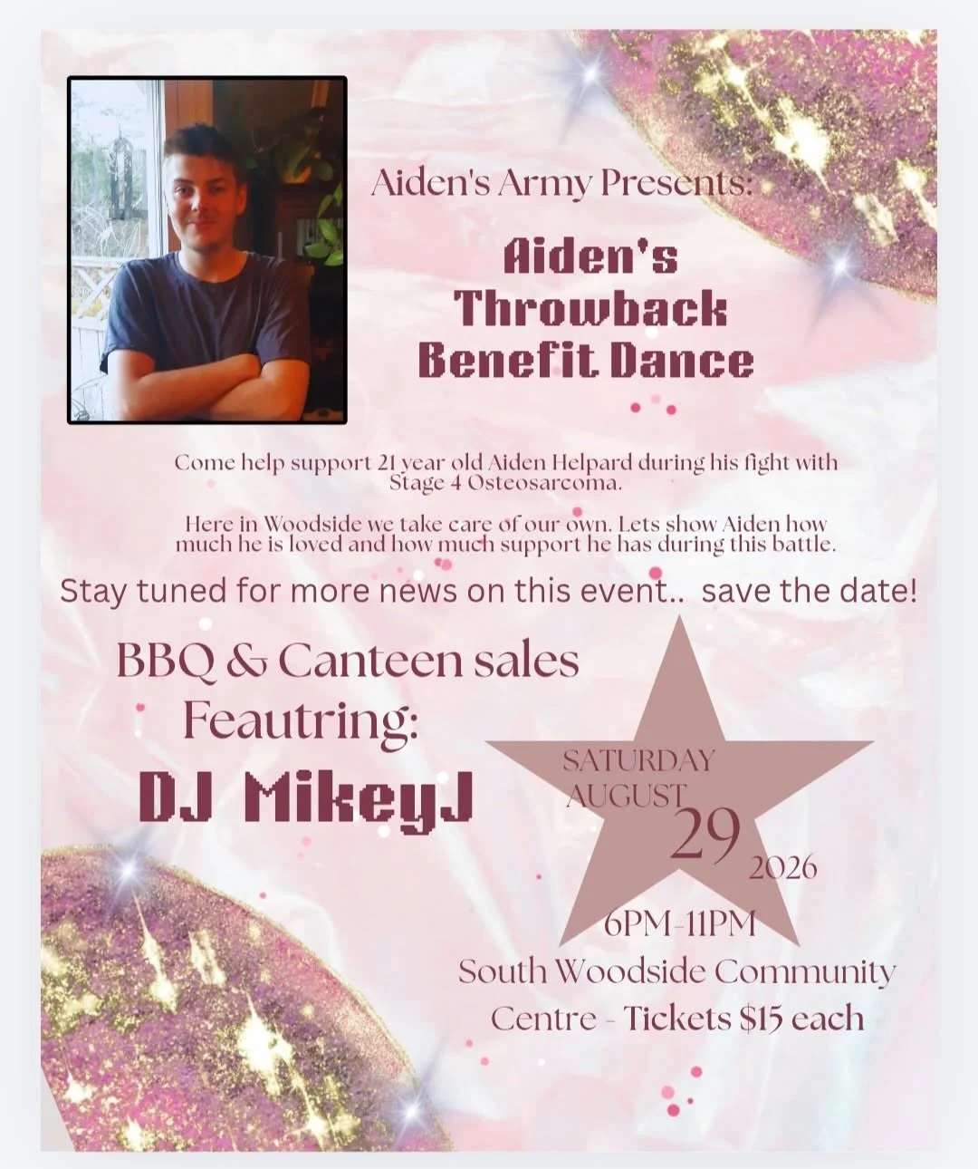 Aiden's Army : Aiden’s Throwback Benefit Dance