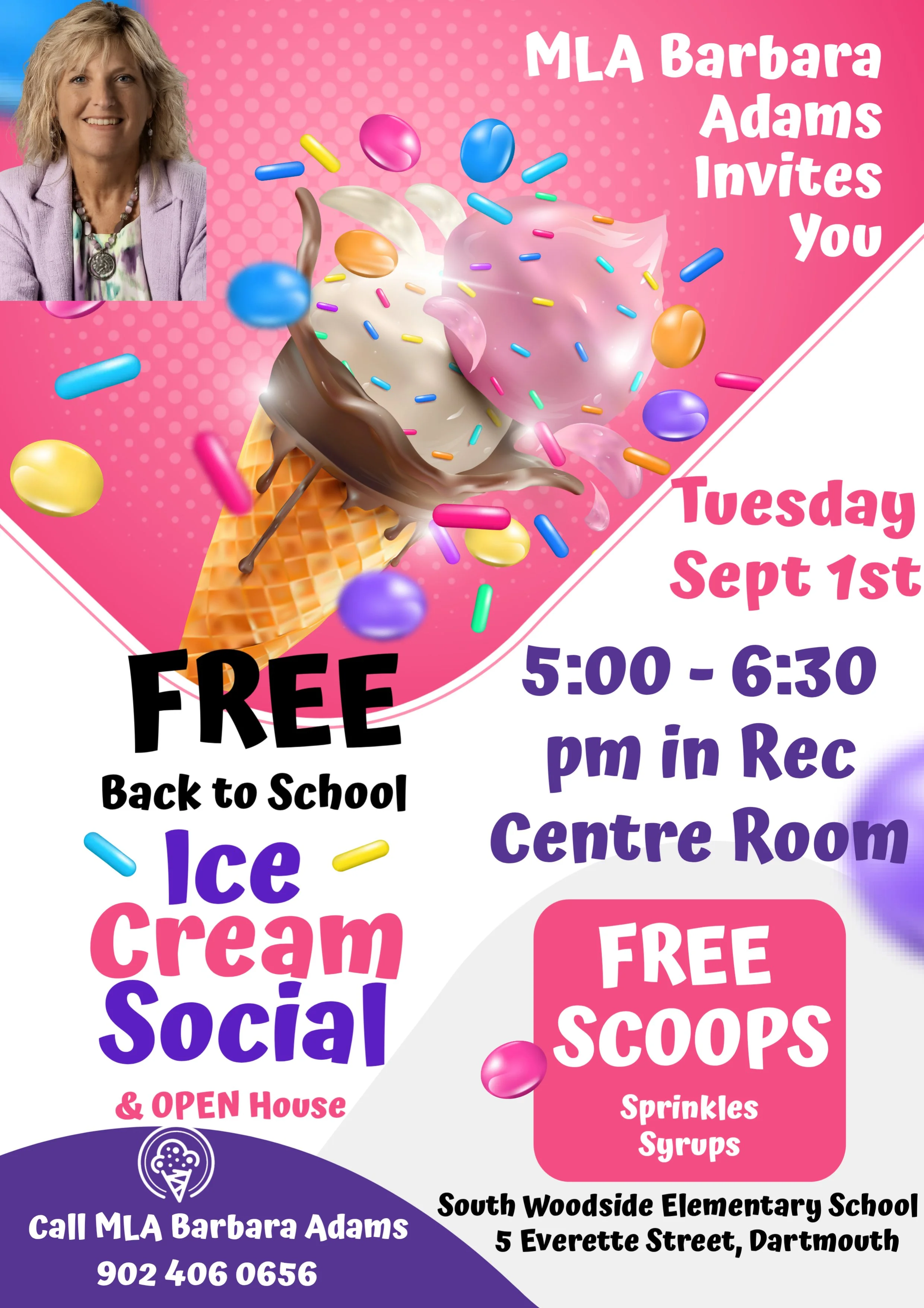 Ice Cream Social with MLA Barbara Adams