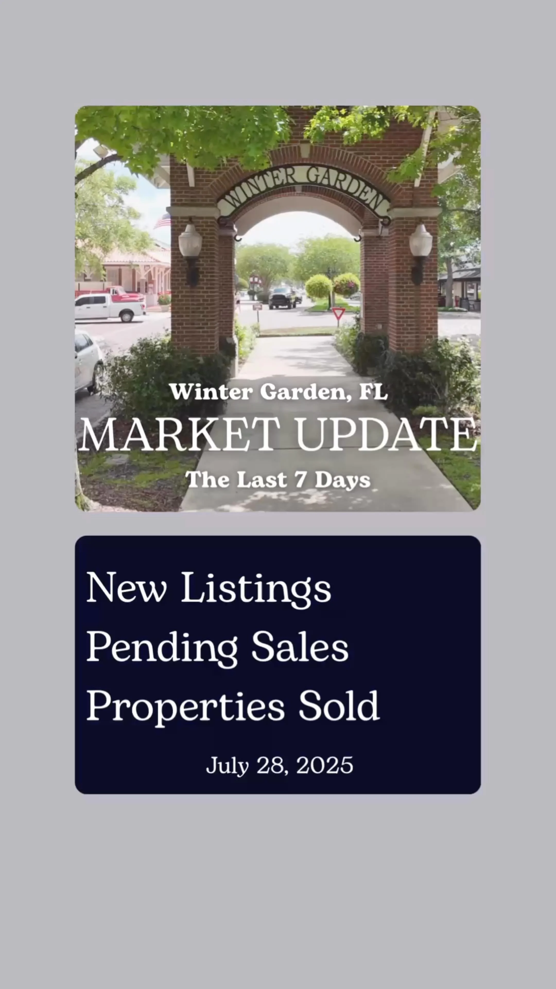 📊 Winter Garden Real Estate Market Update as of July 28, 2025
🏡 46 Newly Active Listings
🔑 51 Pending Sales
📬 37 Homes Sold Last Week
Sellers: Buyers are active—pending sales are up! With 46 new listings, standing out is key. Fresh paint,