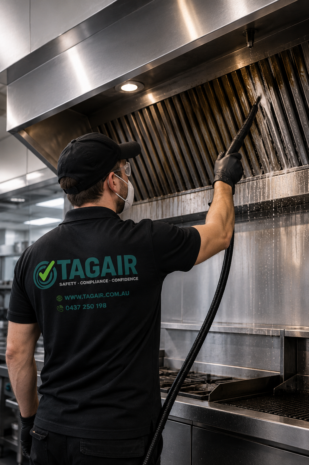 Commercial kitchen range hood compliance cleaning service in Merimbula, Bega, Eden and the Sapphire Coast NSW for restaurants, clubs and hospitality venues.