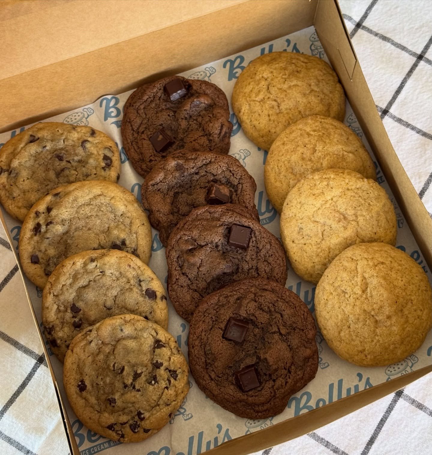 It&rsquo;s #NationalCookieDay and since cookies are kinda our thing, we&rsquo;re gracing your feed with this photo of a Belly&rsquo;s sampler box. 🤤

P.S. Show this post at the bike this Saturday and receive a FREE cookie with the purchase of any tw