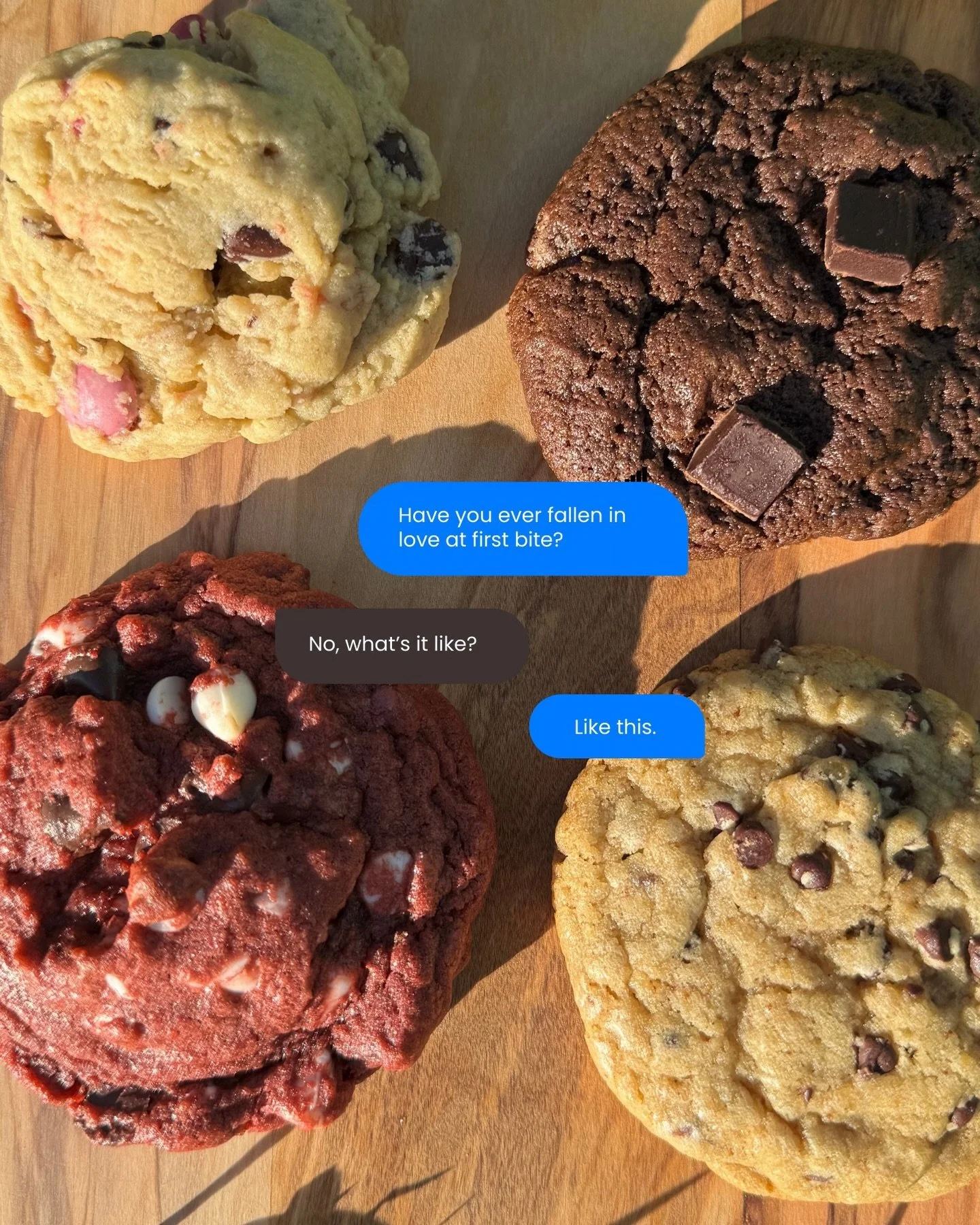 Y&rsquo;all.. It&rsquo;s been chilly out here in Florida lately. We&rsquo;re adding fresh baked cookies to our lineup for this weekend to warm your (and your sweetheart&rsquo;s) souls. &hearts;️

Our cookies will be $4 each or 2 for $6 in a cute litt