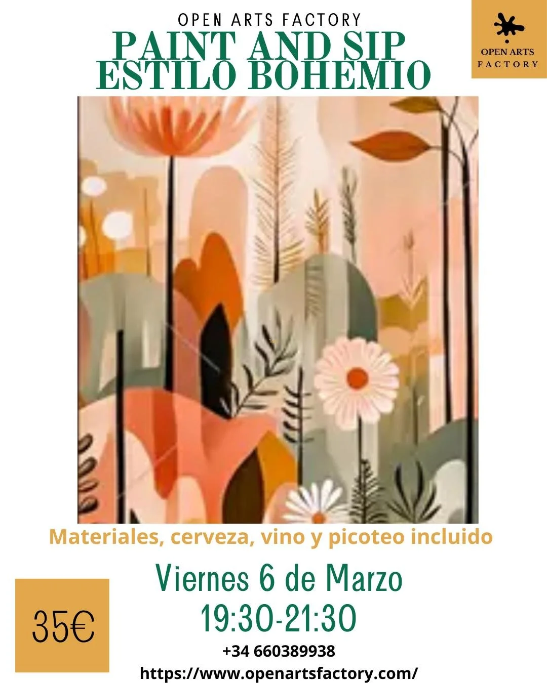 Paint & Sip Bohemian Style