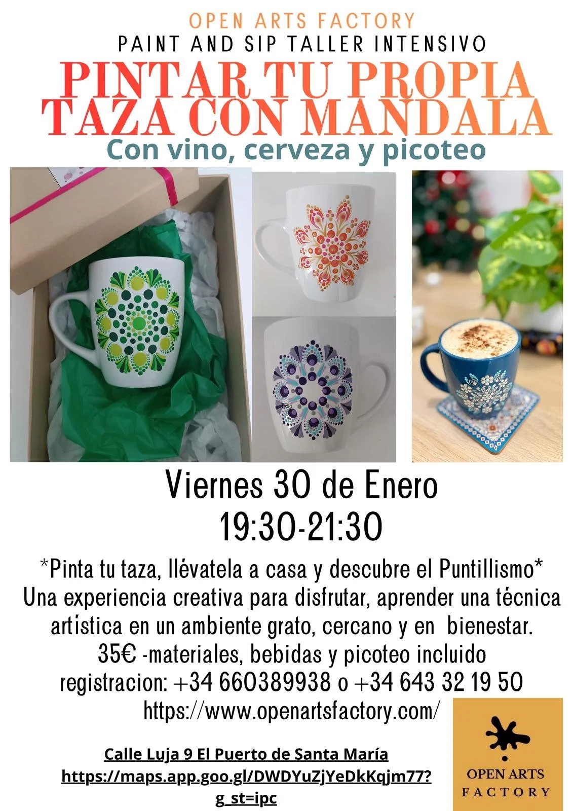 Paint &amp; Sip - Mandala Mug