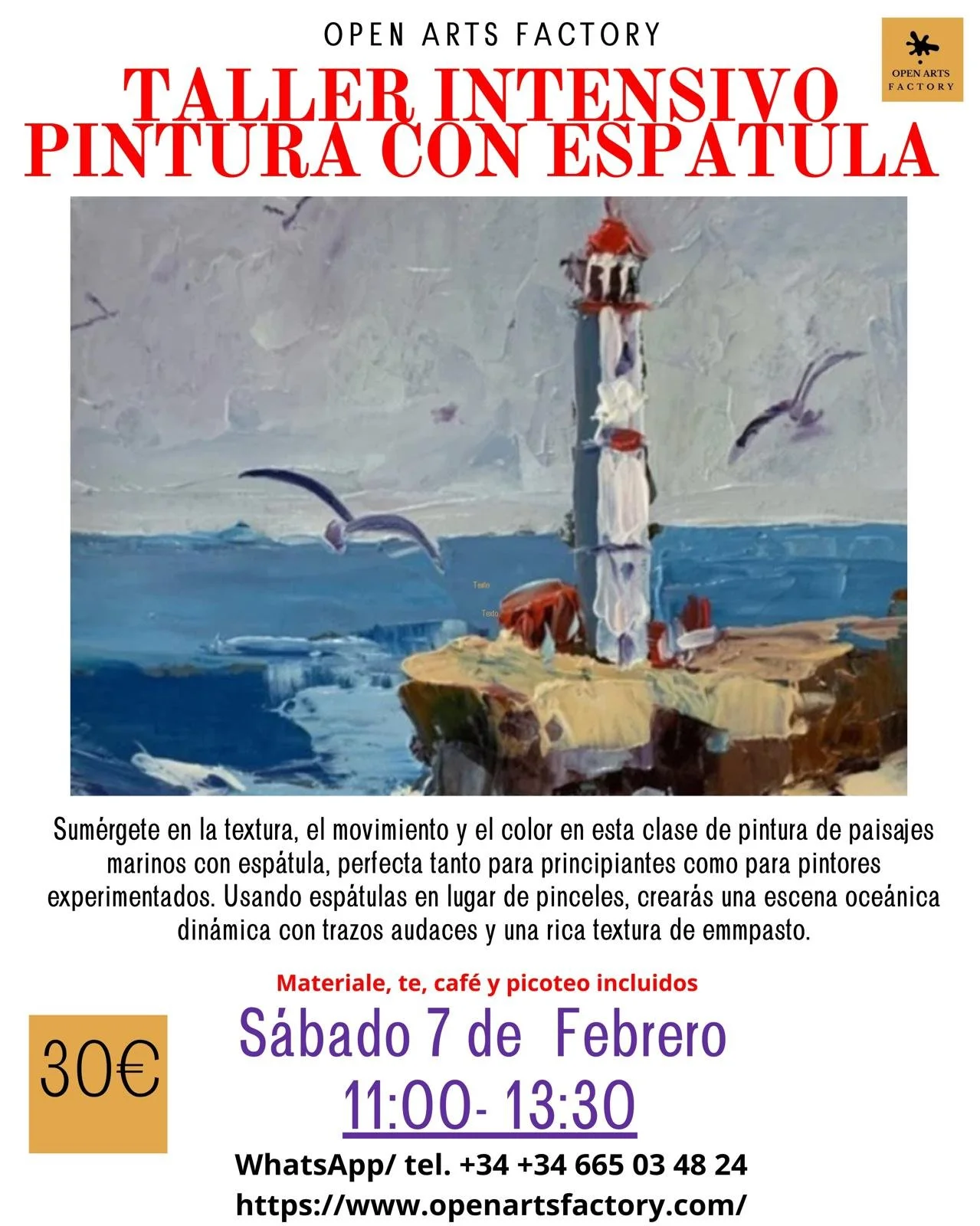 Palette Knife Seascape Painting Intensive