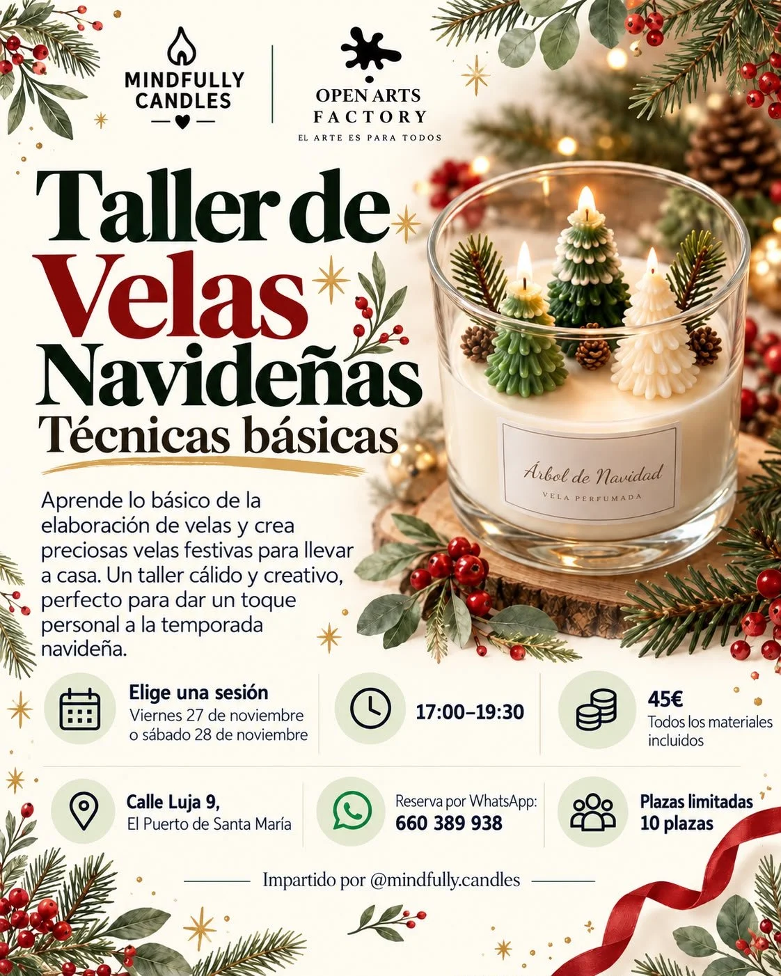 🎄🕯️ CHRISTMAS CANDLE MAKING WORKSHOP ✨