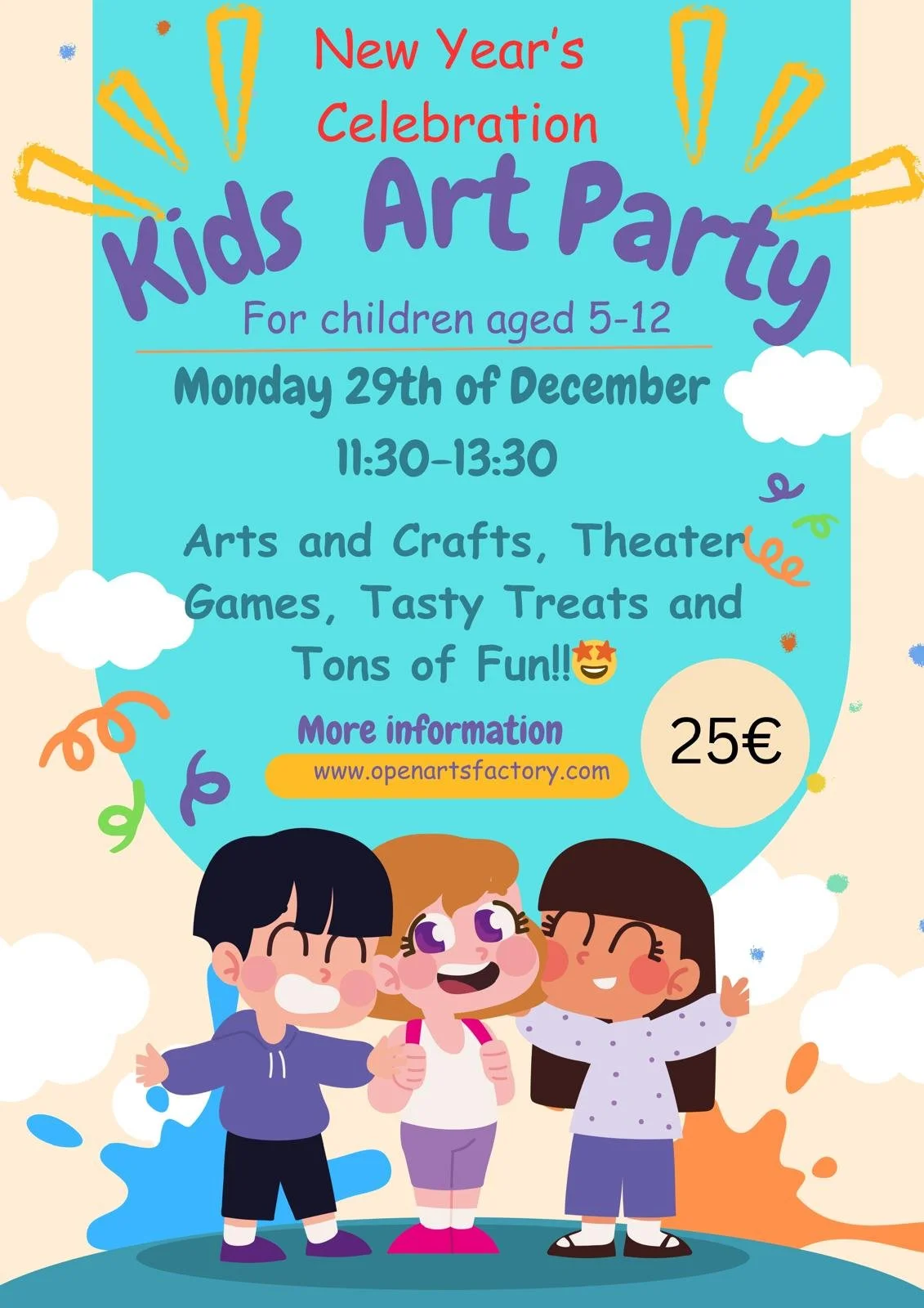 New Year's Kids Art Party