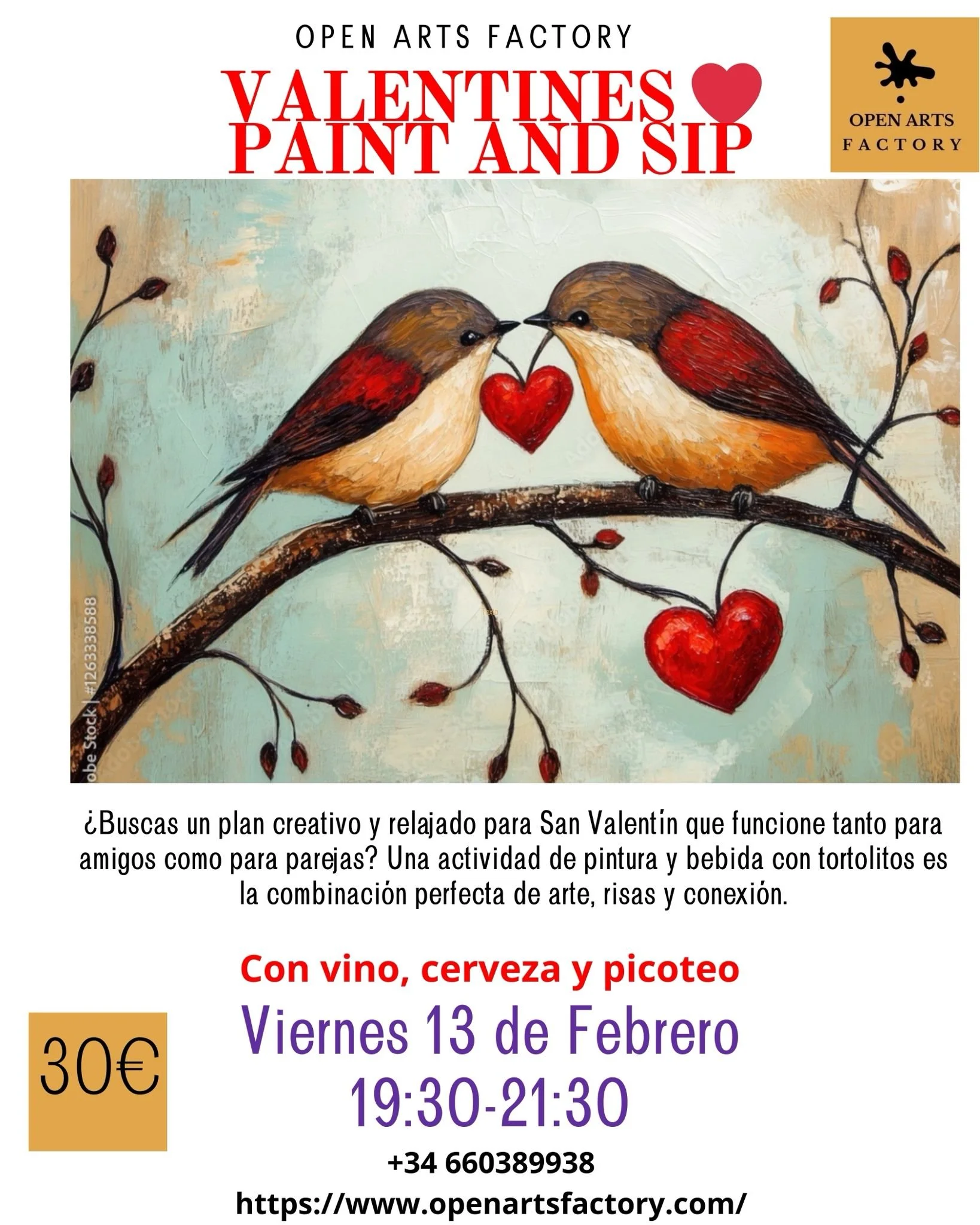 Valentine's Day Paint & Sip