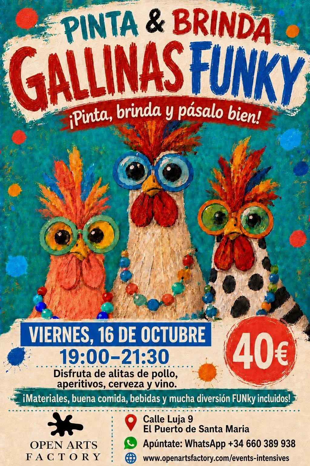 PAINT & SIP: FUNKY CHICKENS!