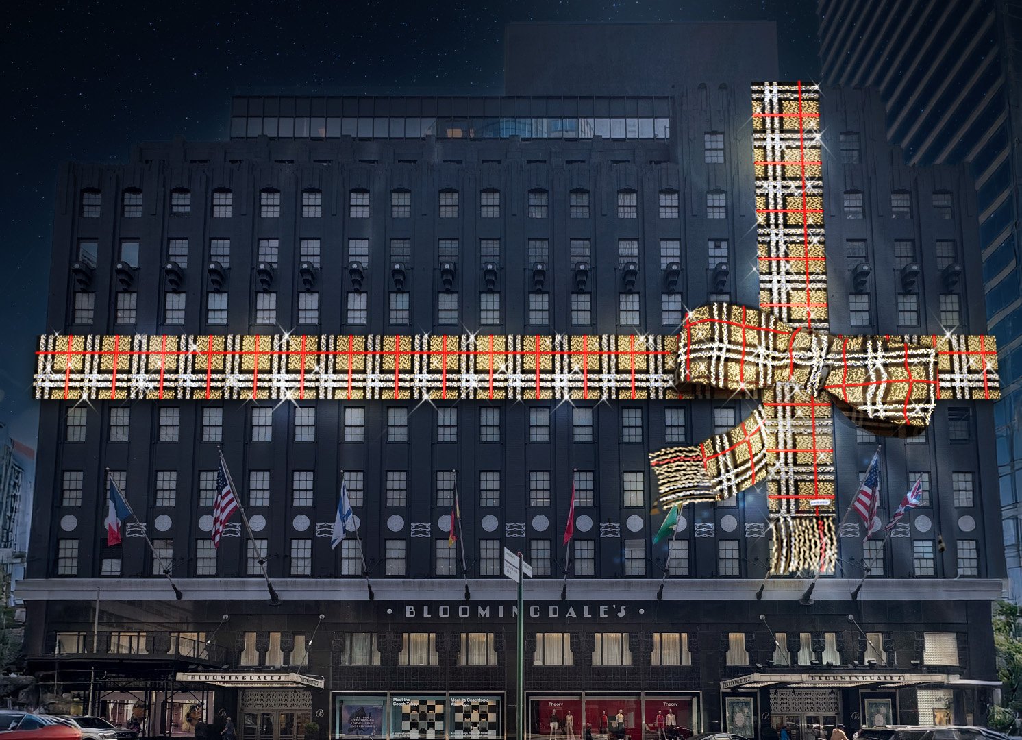 burberry bow rendering